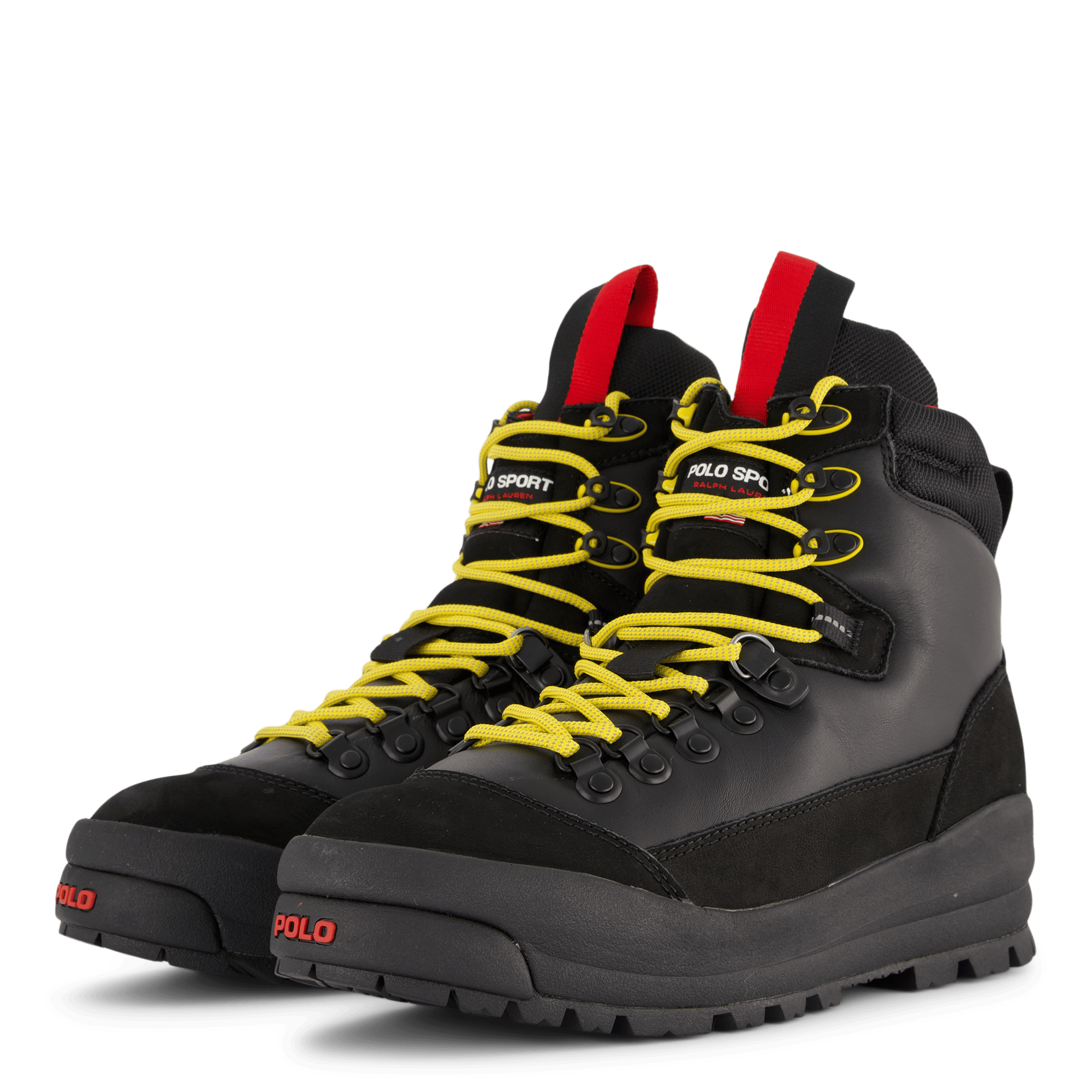 Polo Sport Hiker Leather Boot Black / Yellow / Red - Bild 5