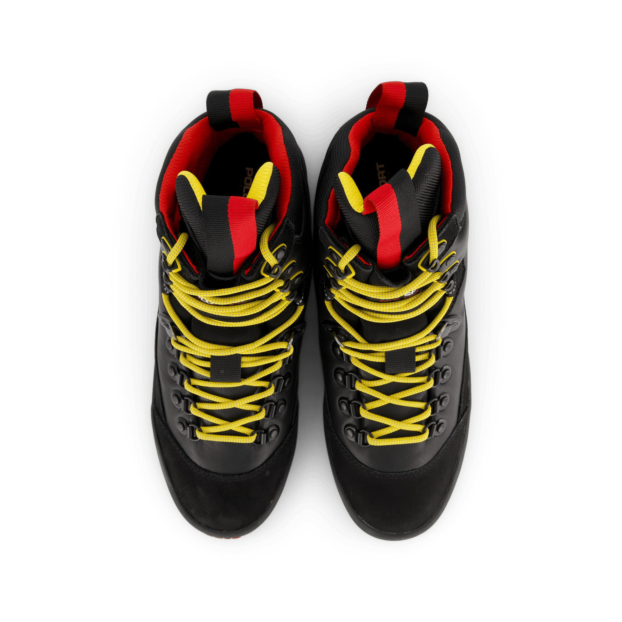 Polo Sport Hiker Leather Boot Black / Yellow / Red - Bild 6