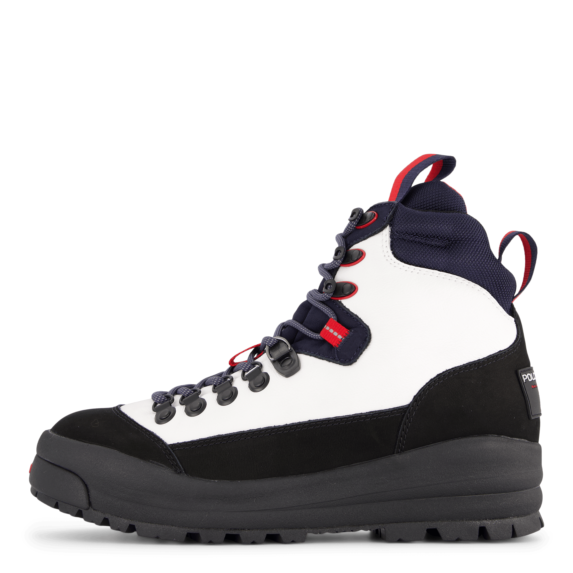 Polo Sport Hiker Leather Boot White / Navy / Red