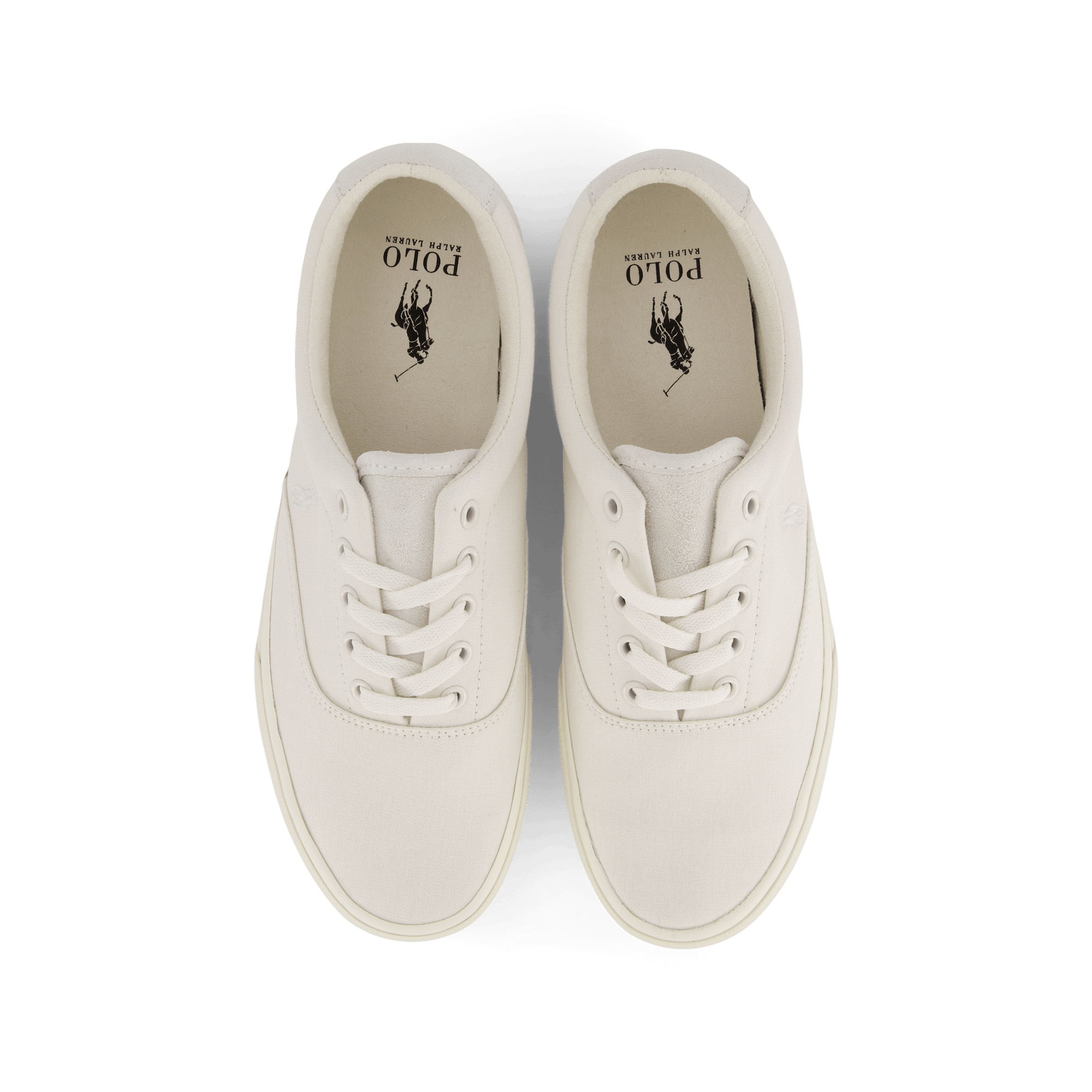 Keaton Suede-Trim Canvas Sneaker Prchmt Crm - Bild 6