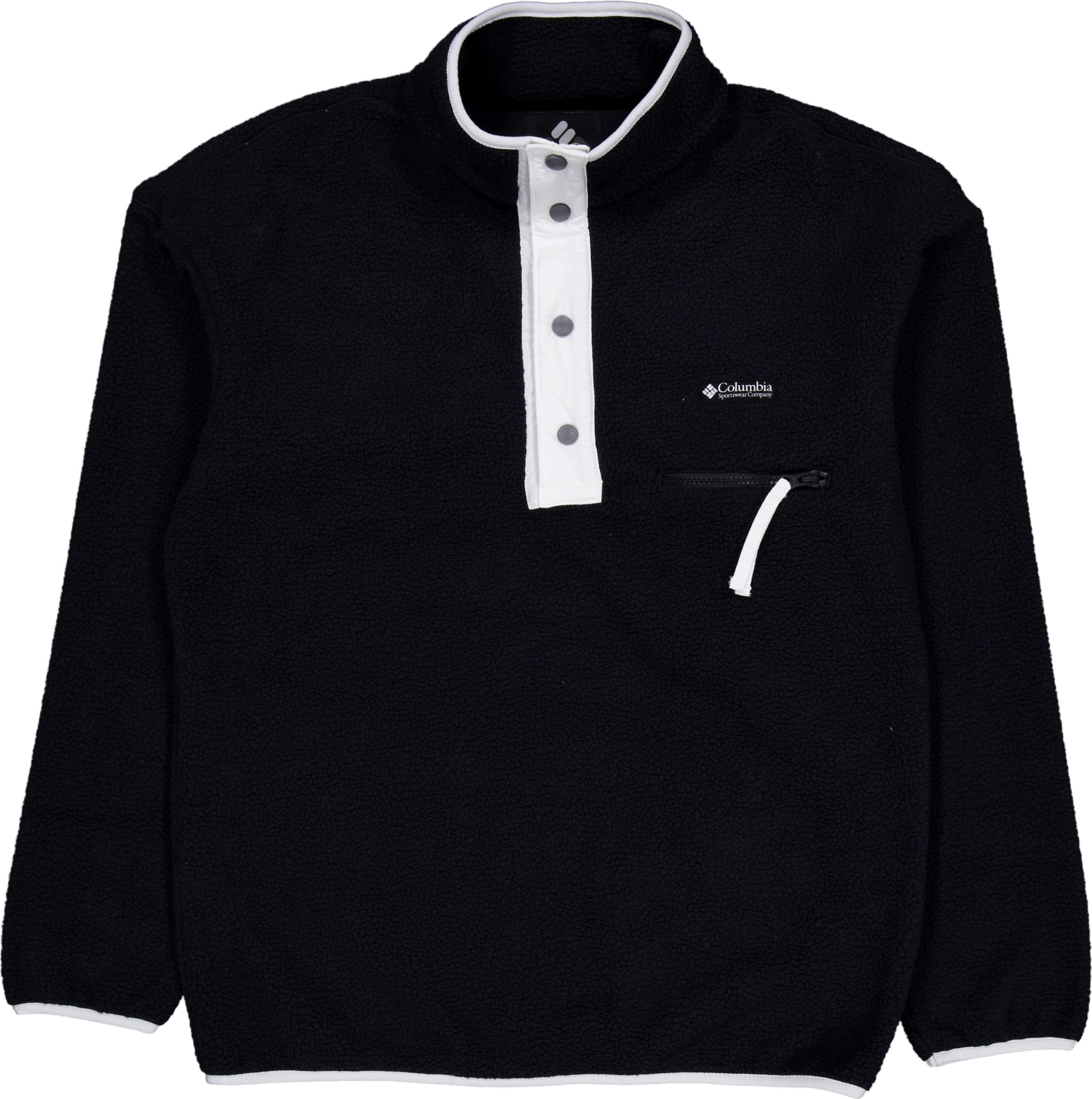Helvetia™ Half Snap Fleece Black, Male, Tøj, hættetrøjer og sweatshirts, Sort, M