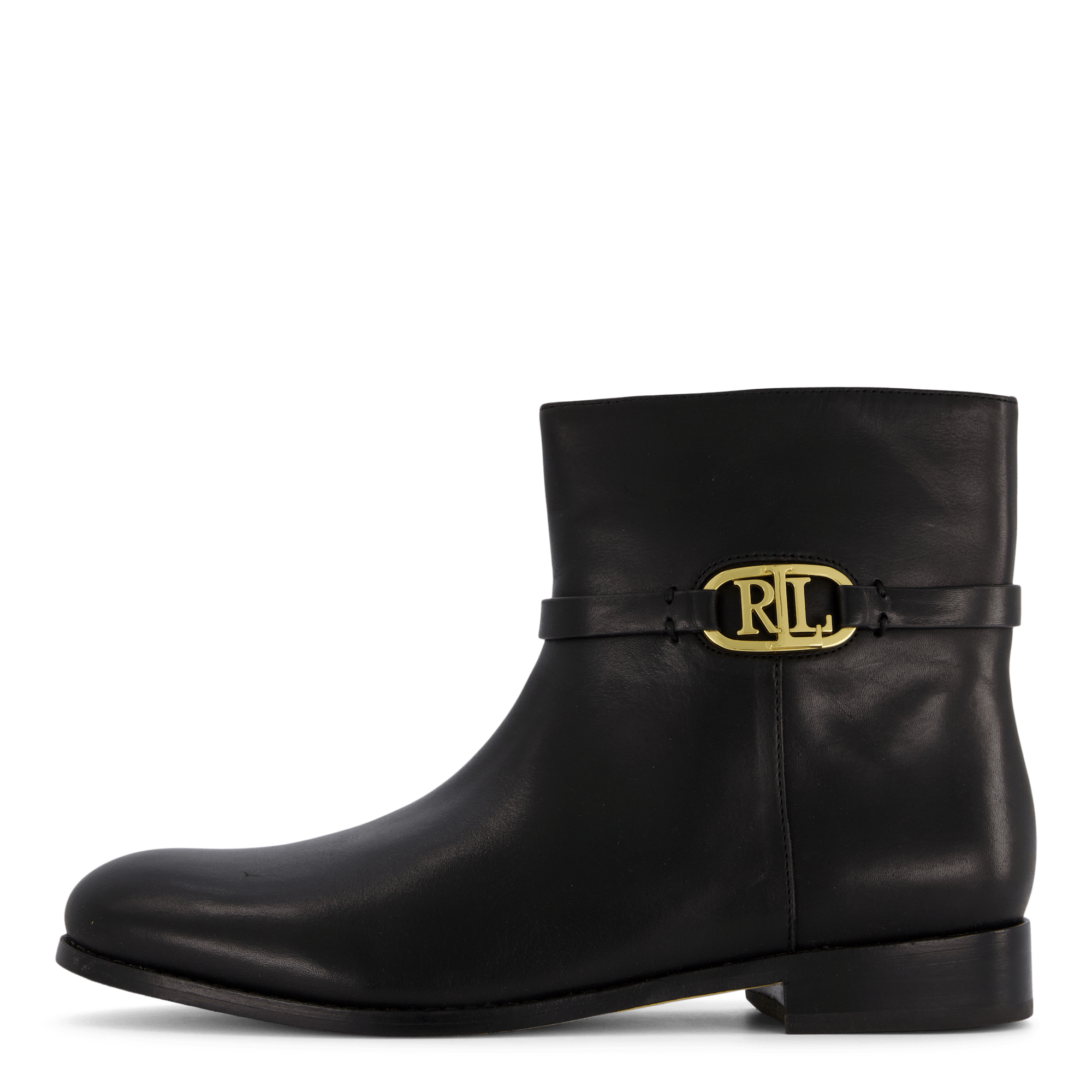 Briela Burnished Leather Bootie Black