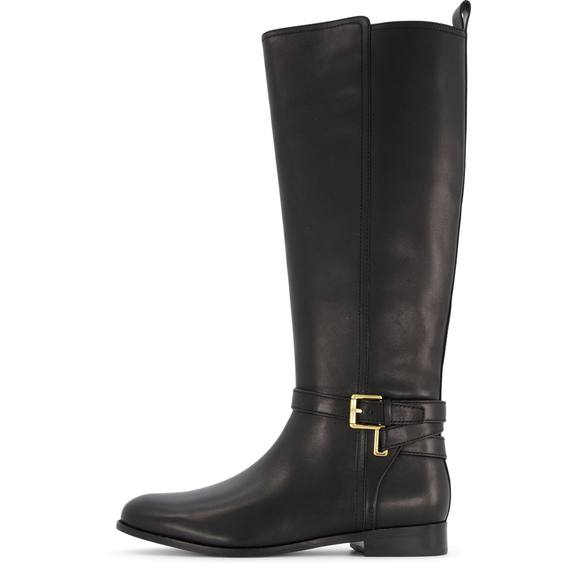 Blayke Burnished Leather Tall Boot Black