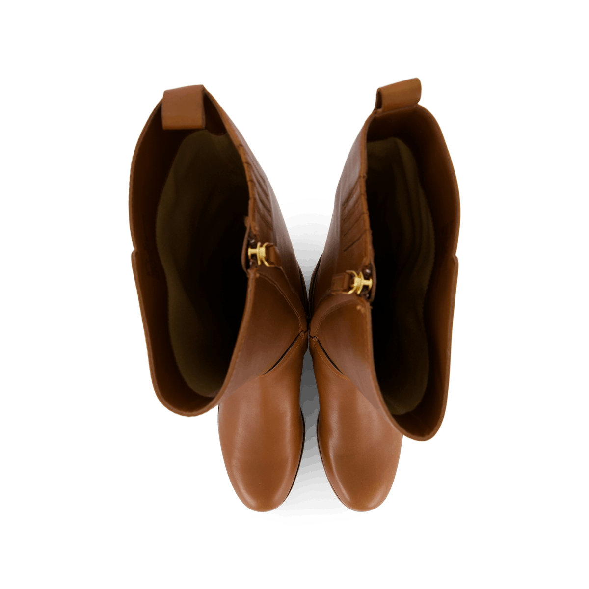 Blayke Burnished Leather Tall Boot Deep Saddle Tan