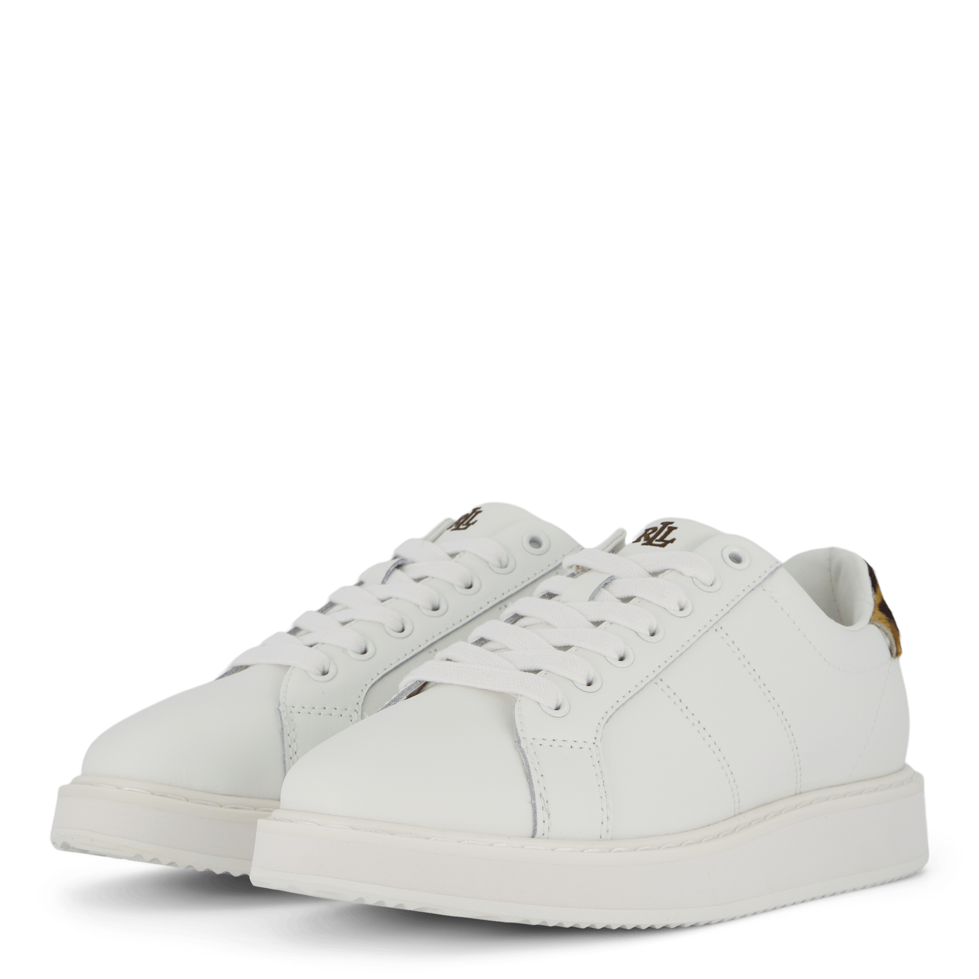 Angeline IV Leather & Haircalf Trainer Snow White/Chestnut Brown - Bild 5