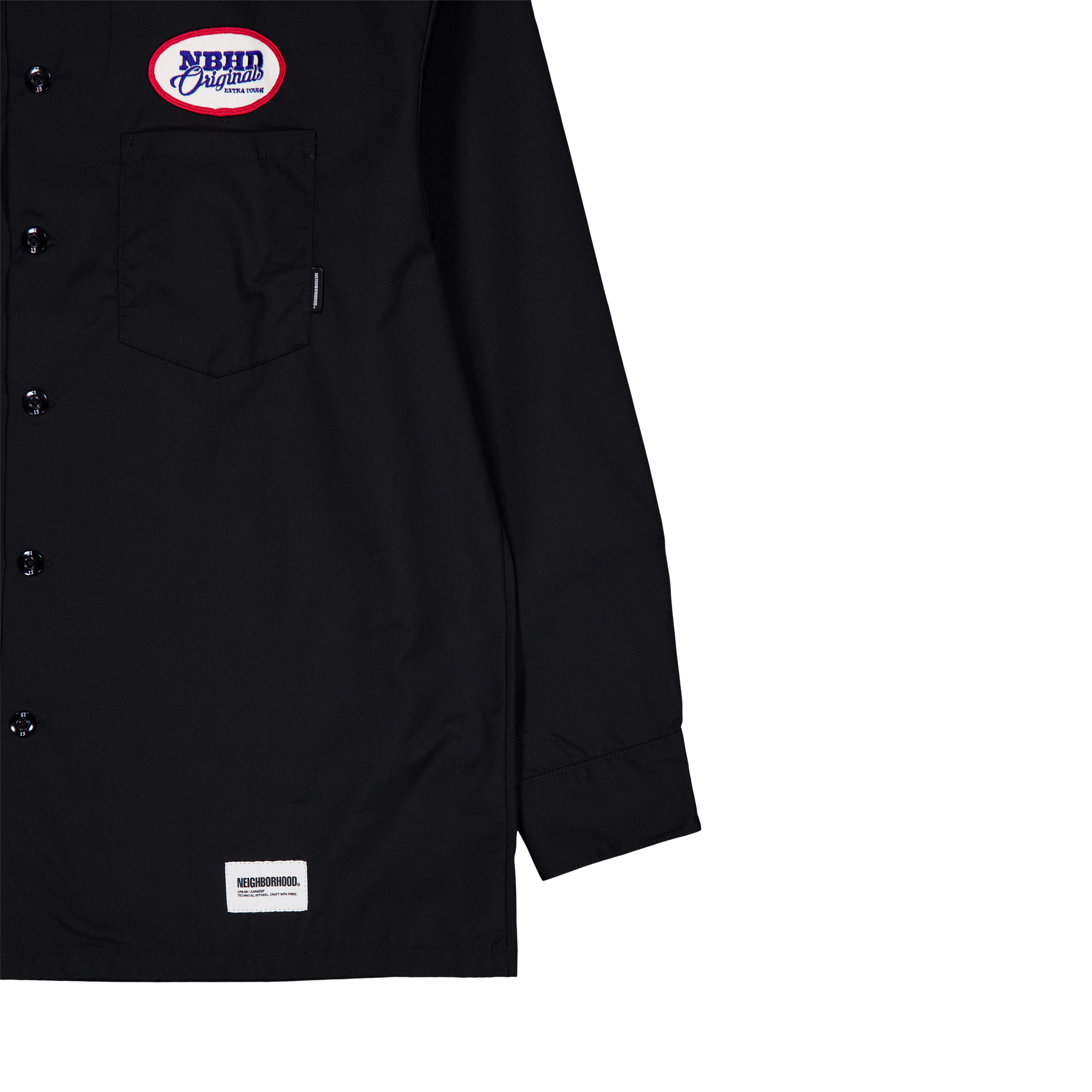 Classic Work Shirt Ls Black - Bild 4