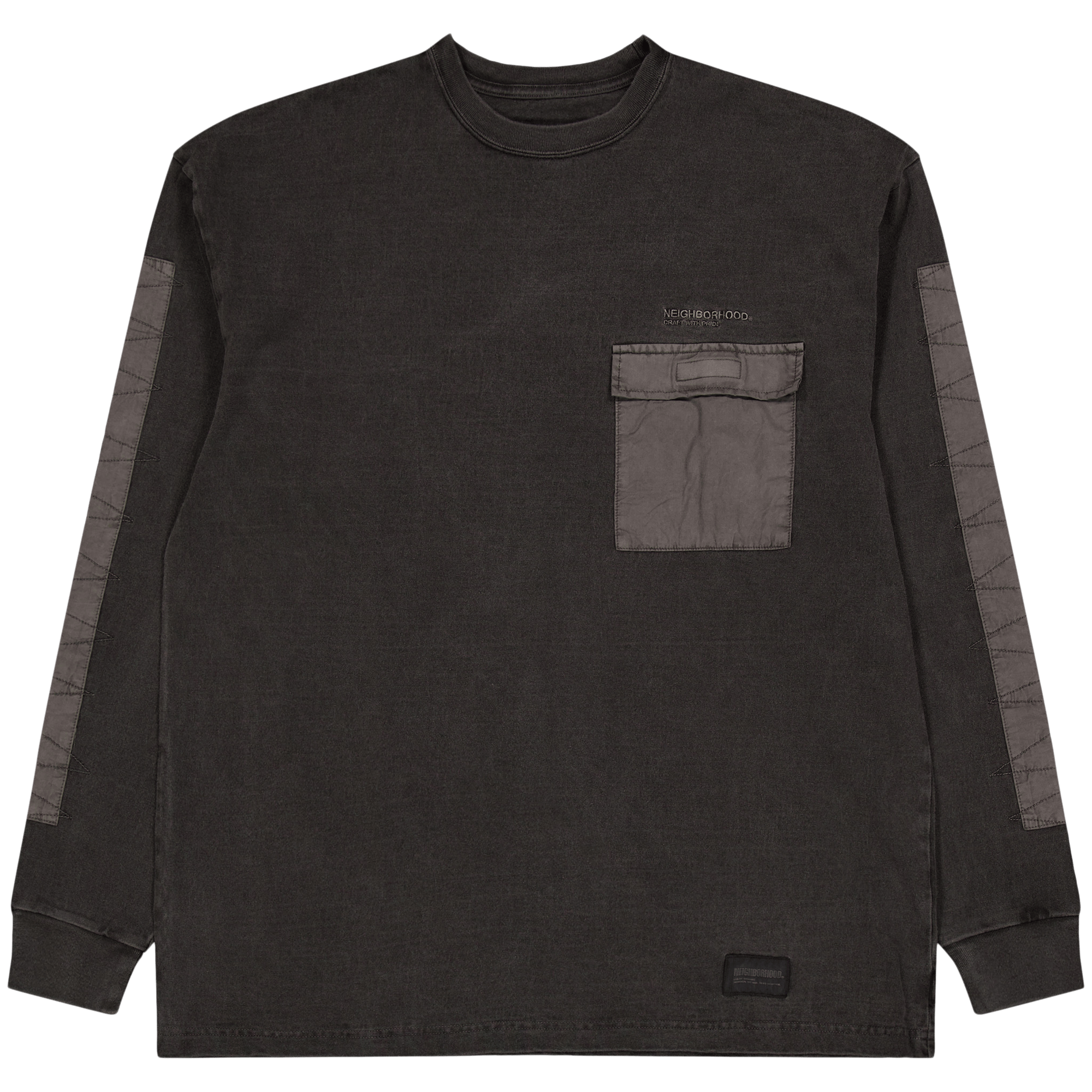 Design Pigment Dyed Crewneck L Black