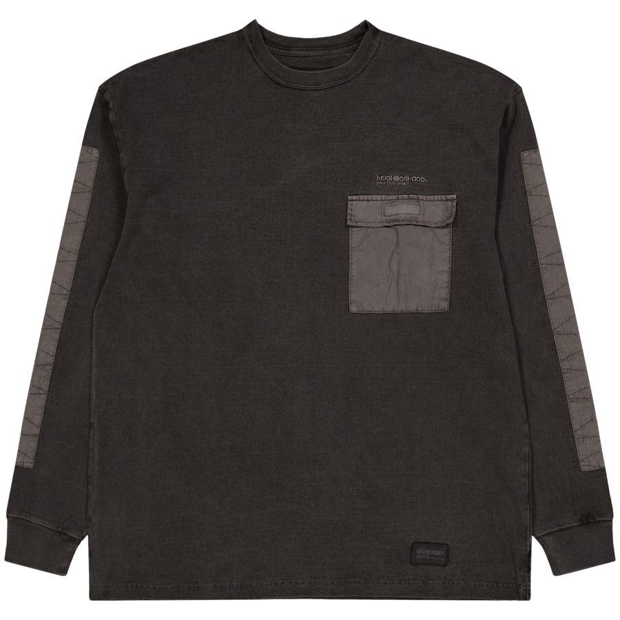 Design Pigment Dyed Crewneck L Black