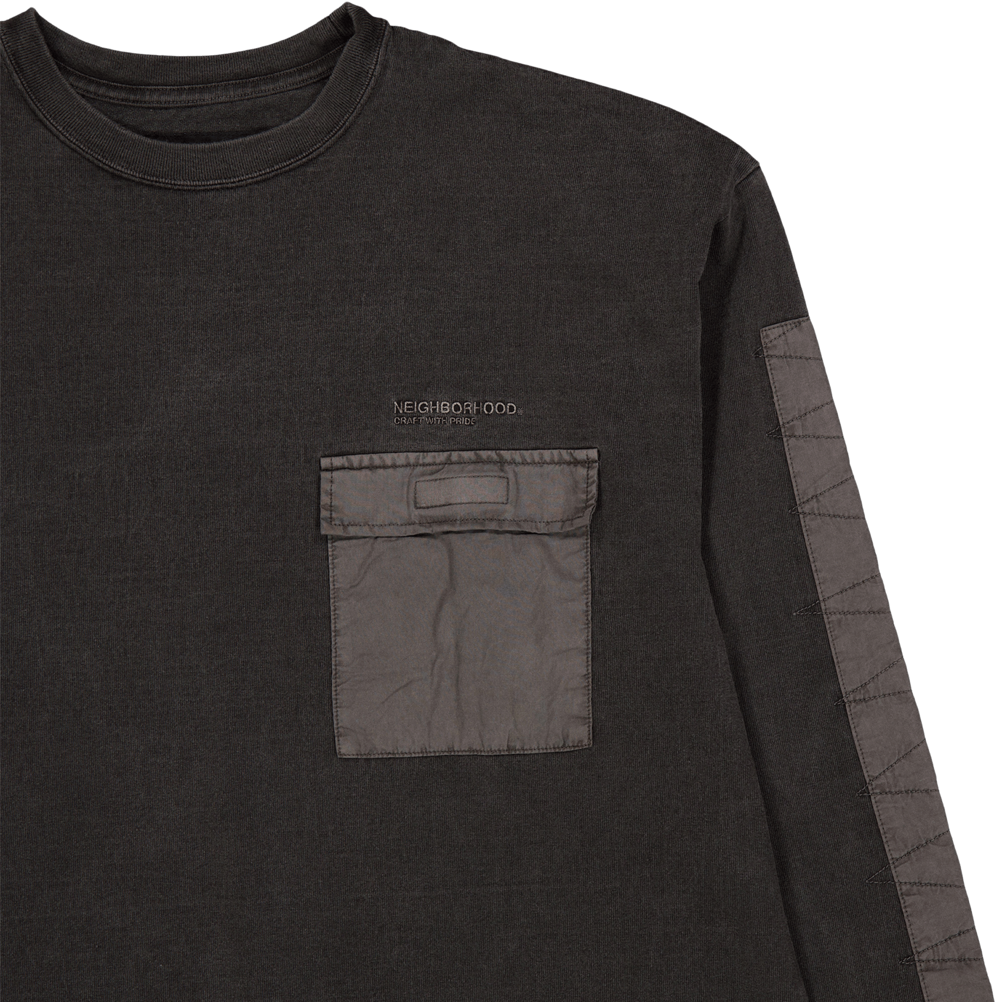 Design Pigment Dyed Crewneck L Black - Bild 3