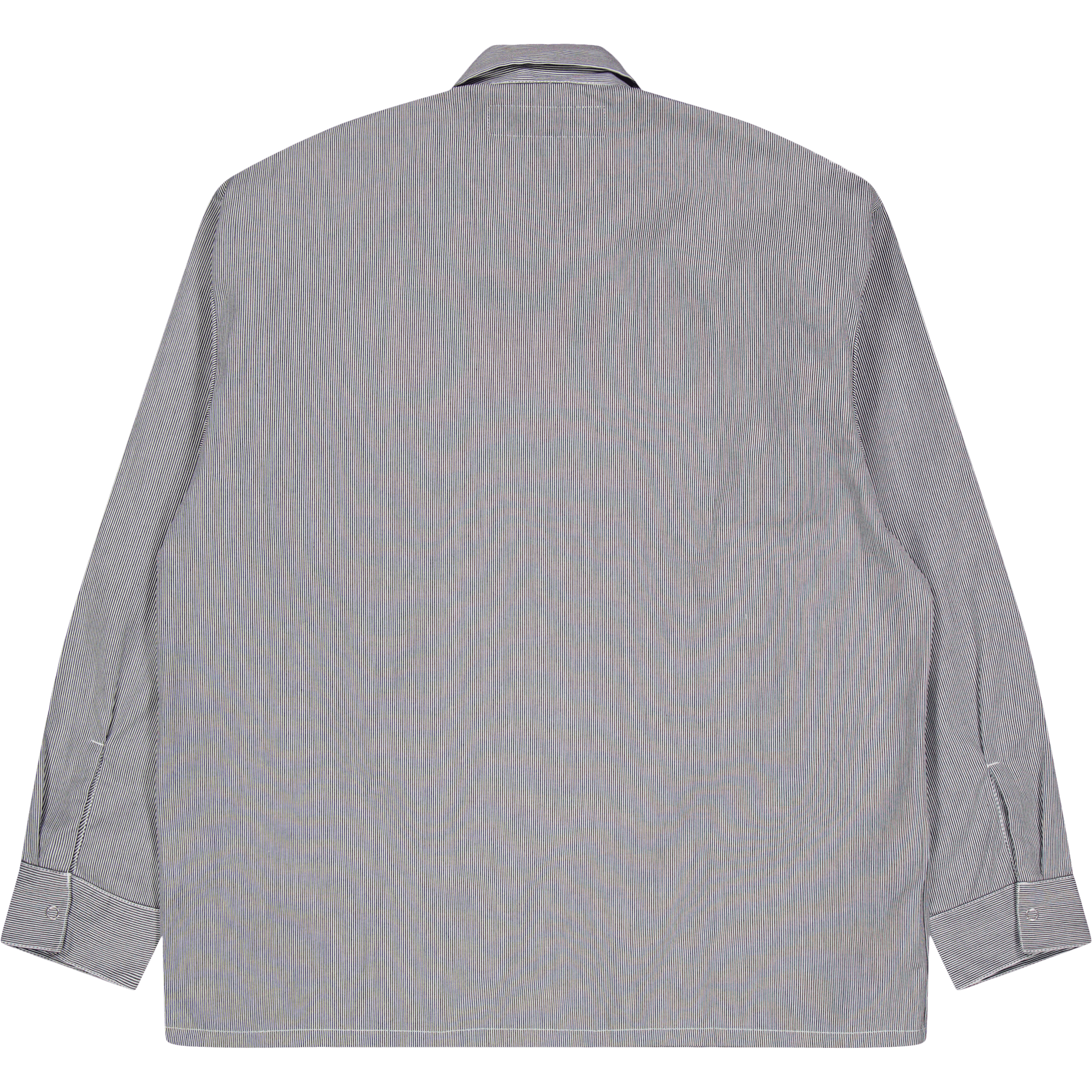Stripe Work Shirt Ls Black - Bild 2