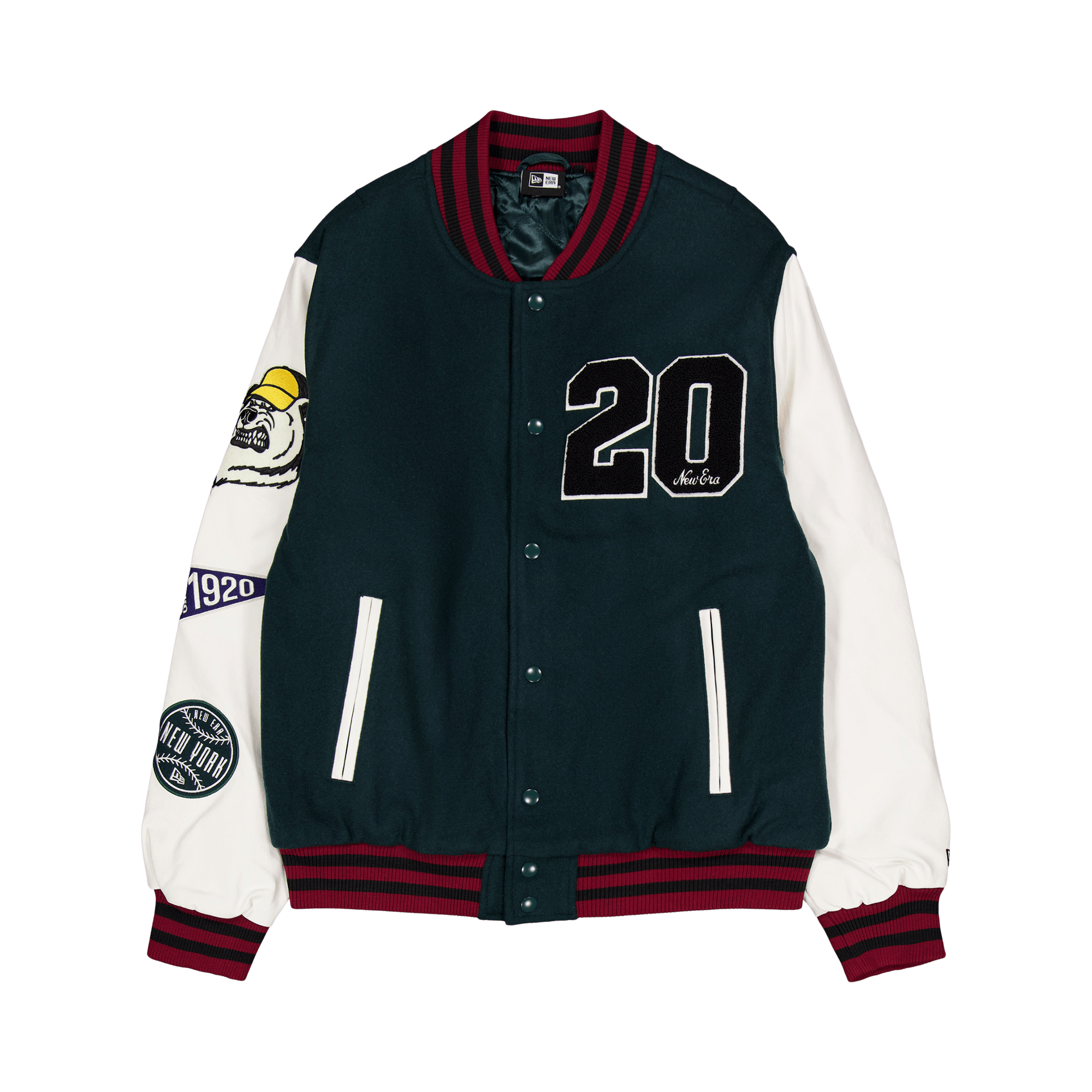 Ne Lifestyle Varsity Jkt Newe Green