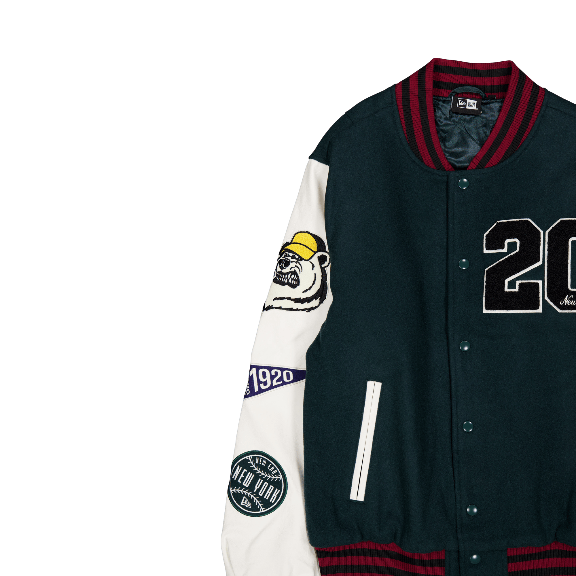 Ne Lifestyle Varsity Jkt Newe Green - Bild 3