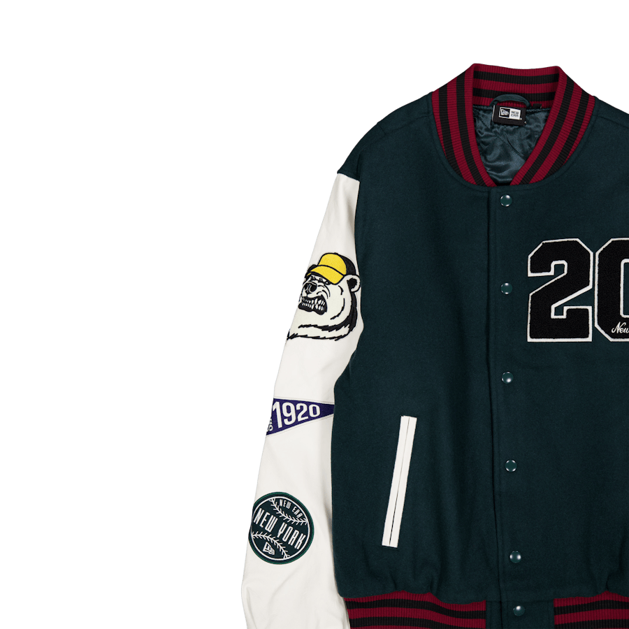 Ne Lifestyle Varsity Jkt Newe Green - Bild 3
