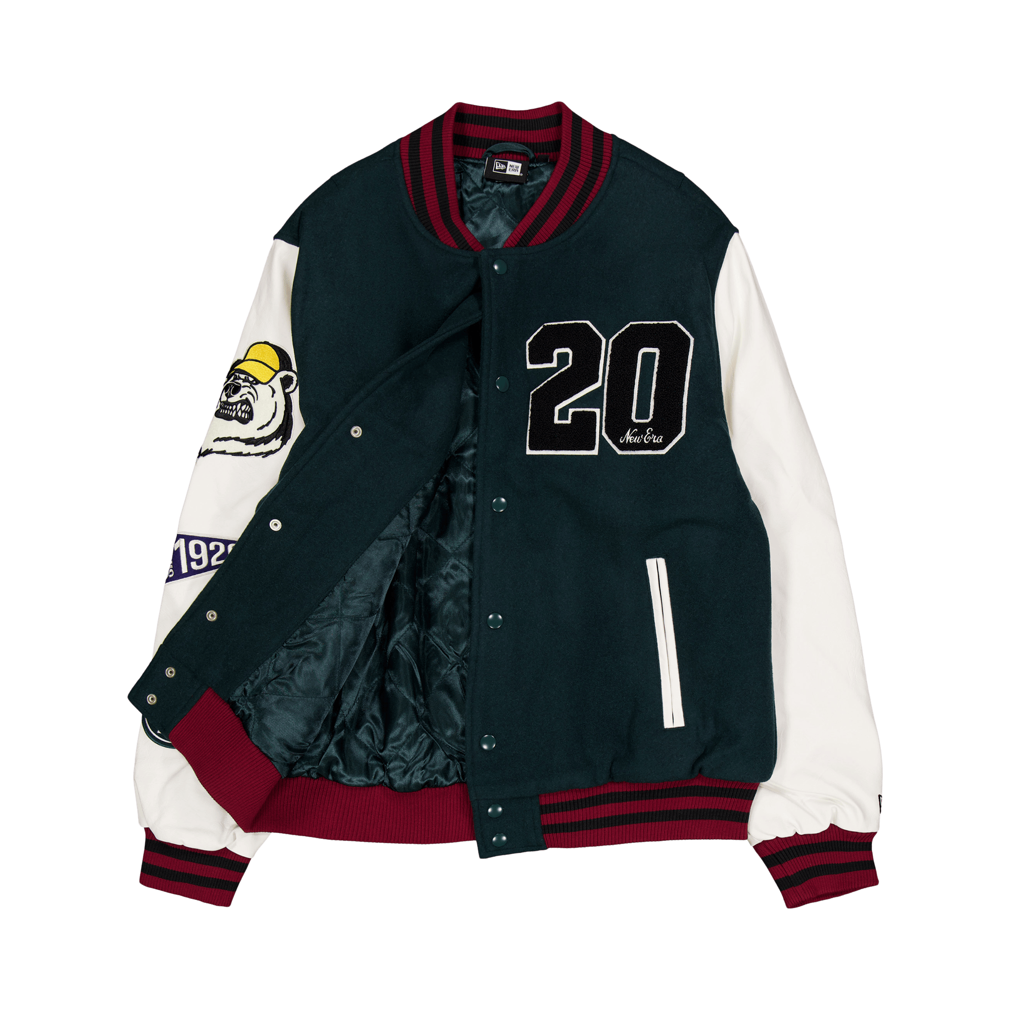 Ne Lifestyle Varsity Jkt Newe Green - Bild 4