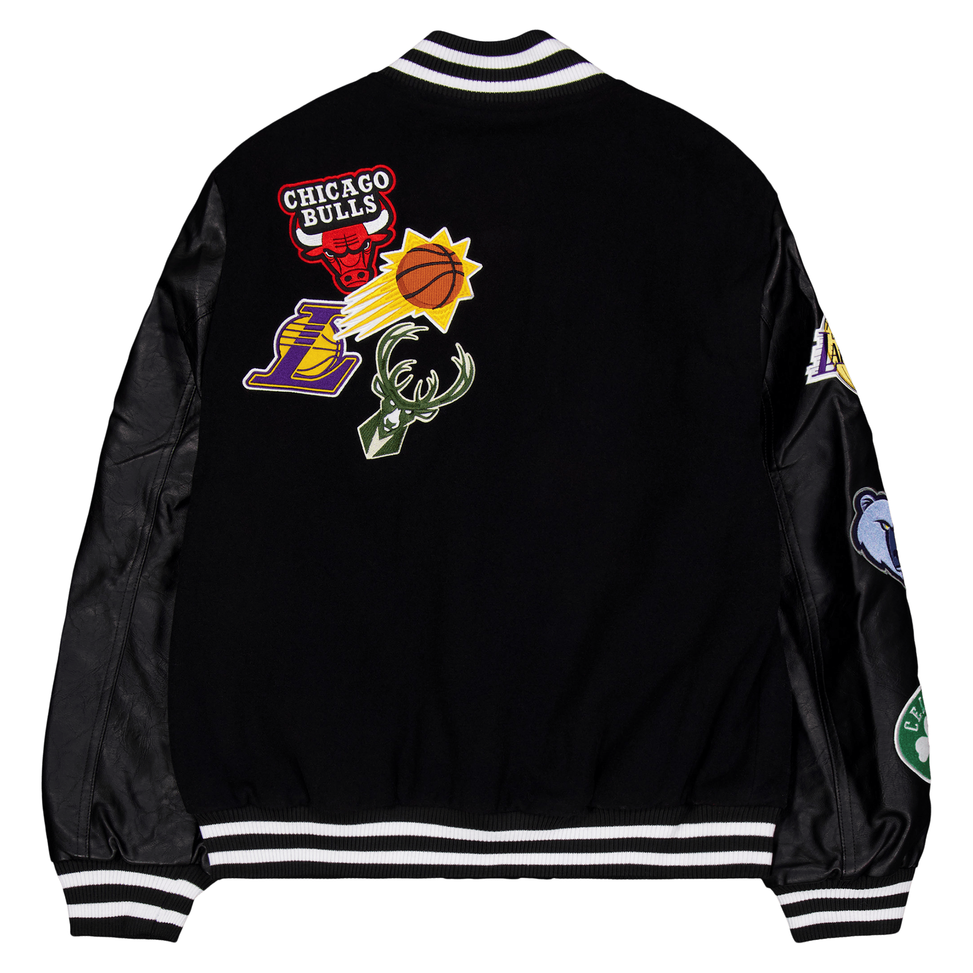 Nba Badge Varsity Jckt Nbaall Black - Bild 2