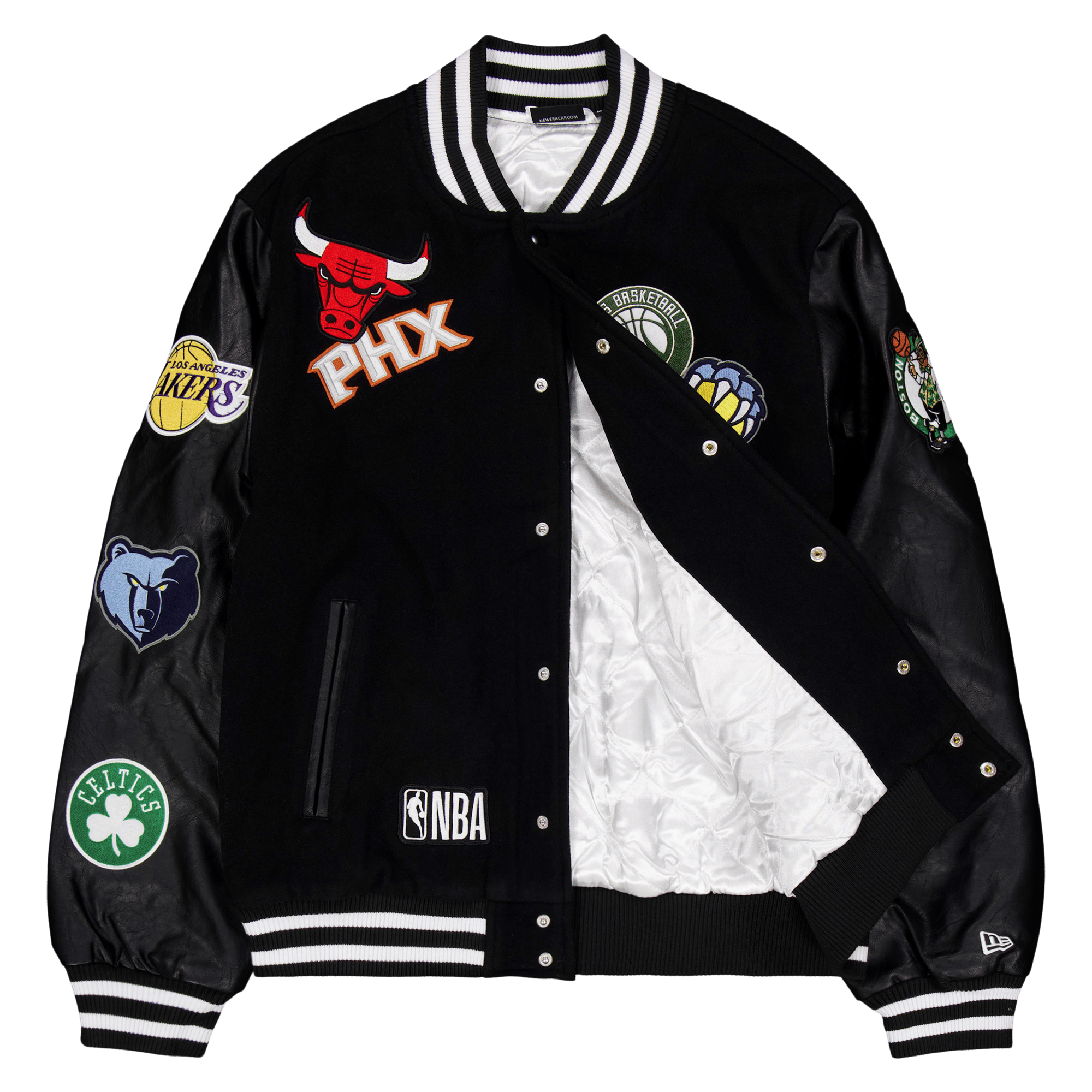 Nba Badge Varsity Jckt Nbaall Black - Bild 4