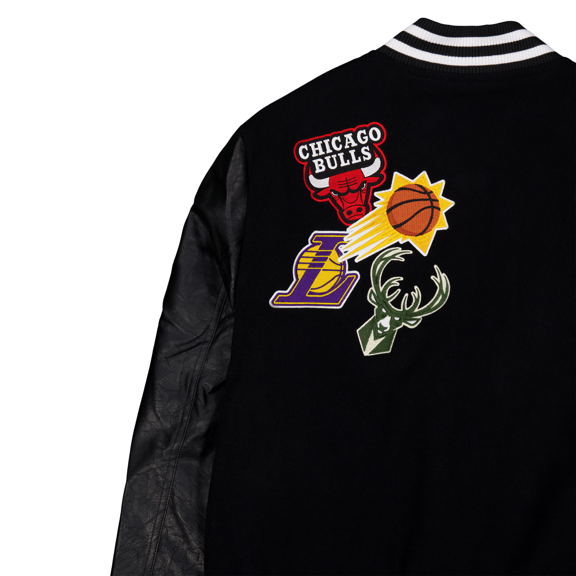 Nba Badge Varsity Jckt Nbaall Black - Bild 5