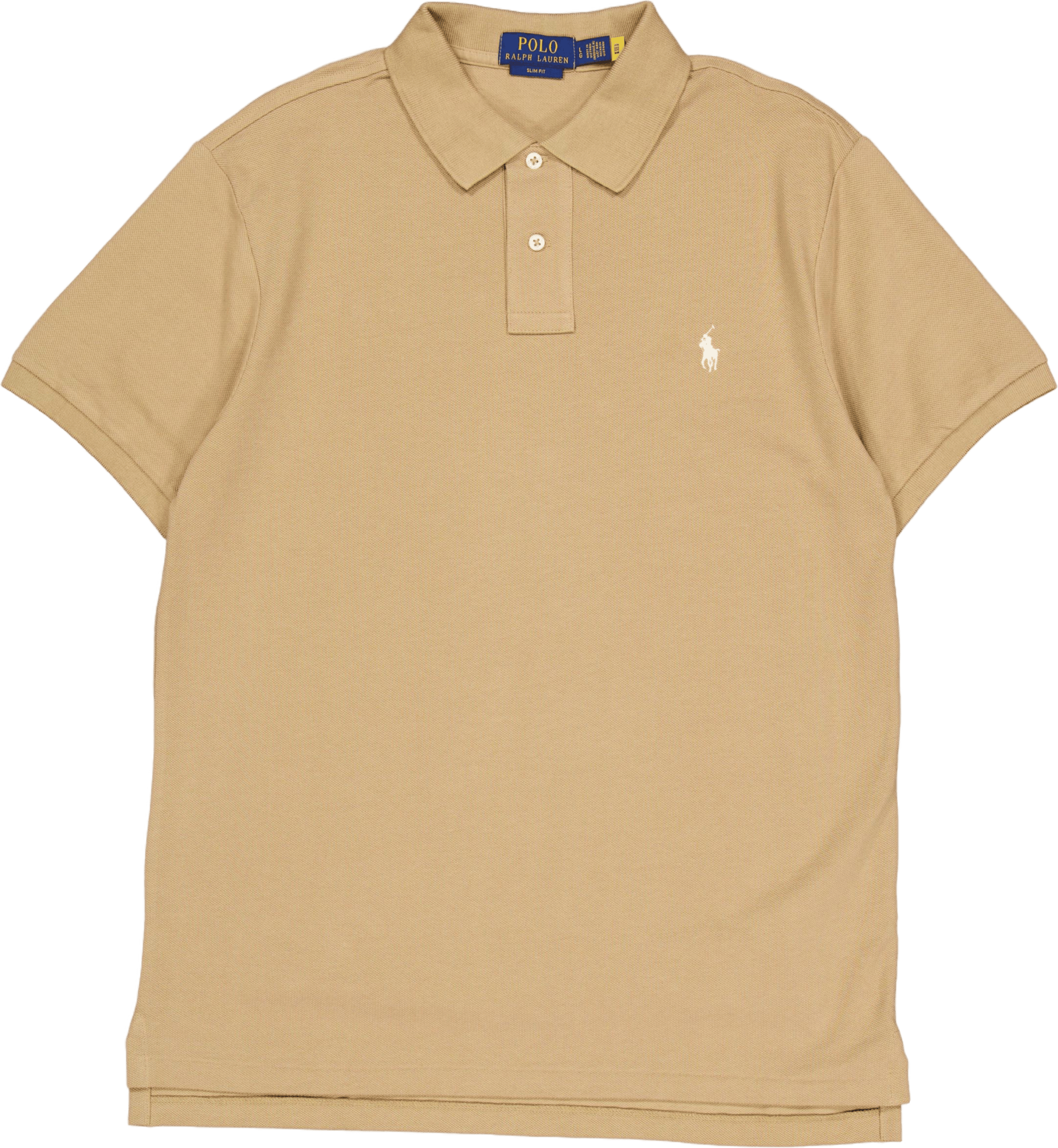 Polo Ralph Lauren Slim Fit Mesh Polo Shirt Cafe c8176