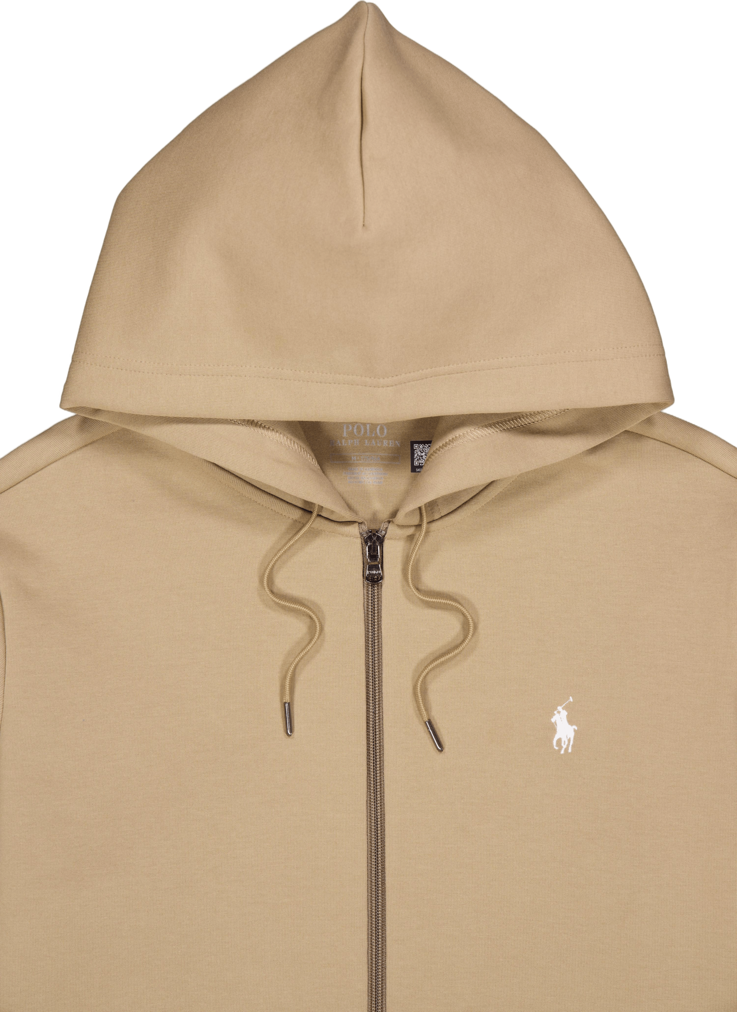 Polo Ralph Lauren Double Knit Full Zip Hoodie Desert Khaki - Bild 3