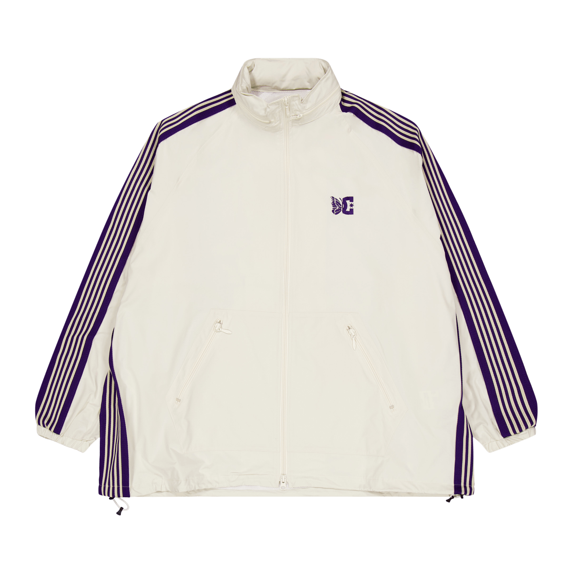 Needles X Dc Shoes Jog Jacket  Ivory, Unisex, Klær, jakker, Hvit, S