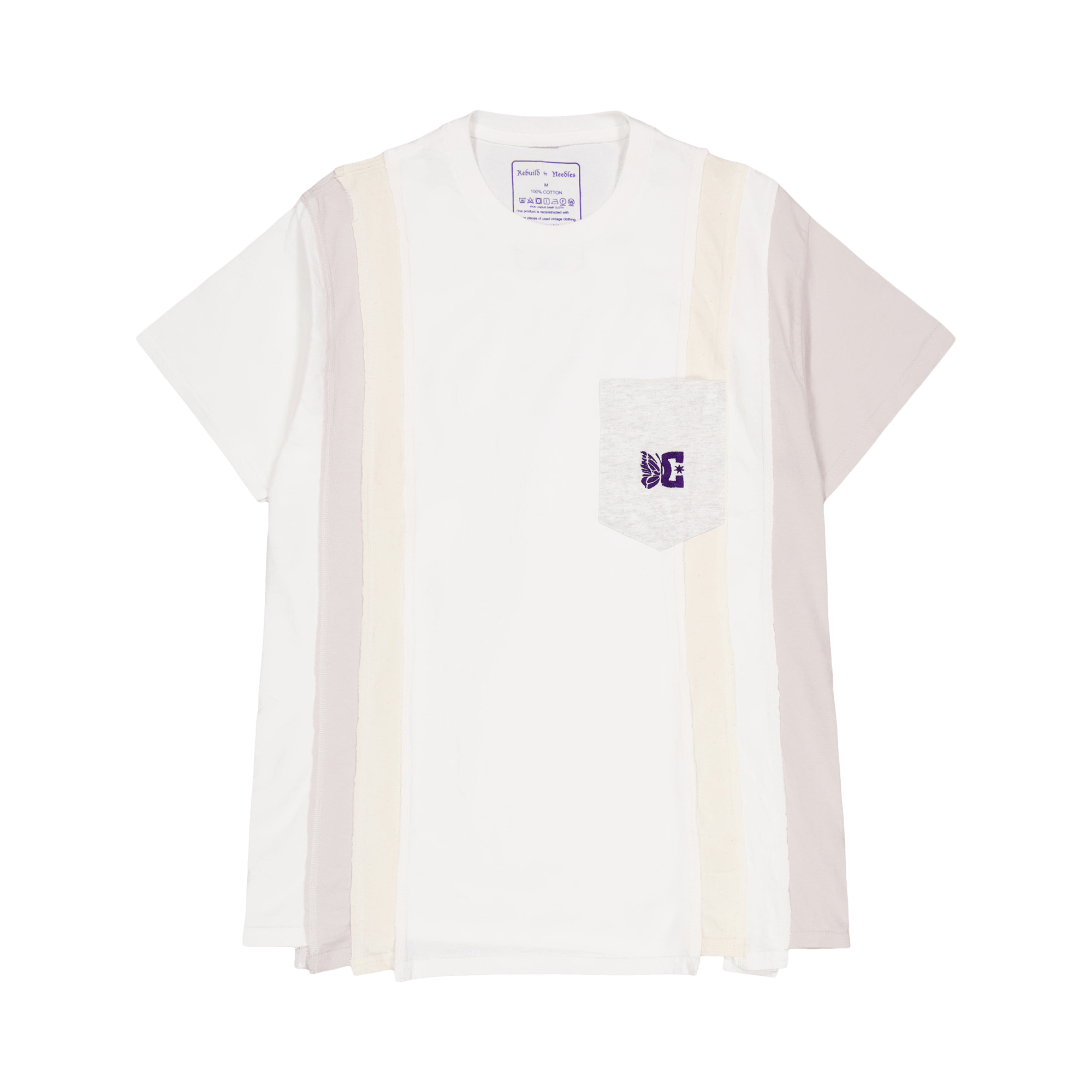 Needles X Dc Shoes 7 Cuts S/s  Ivory, Unisex, Odzież, Tops, Biały, XL