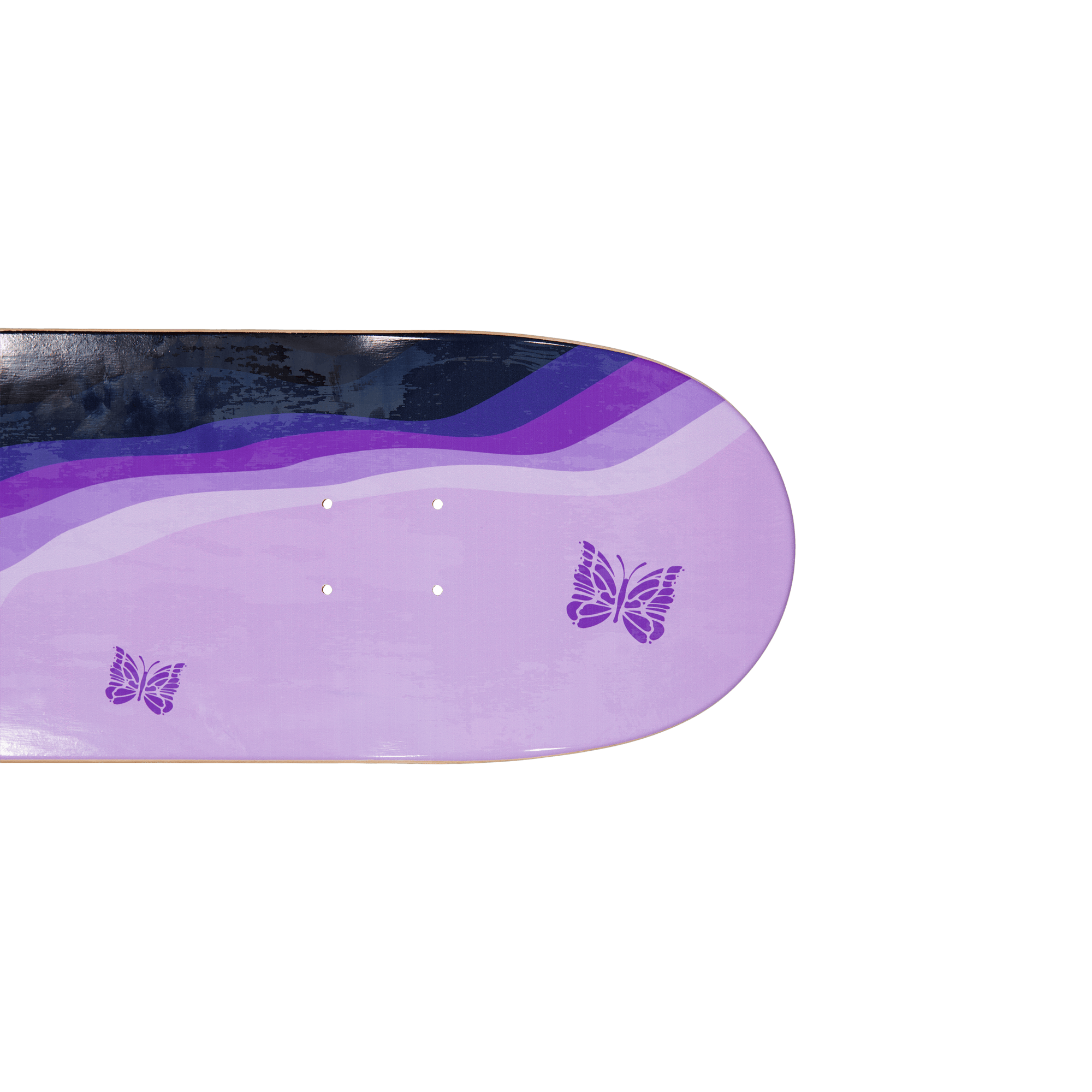 Needles X Dc Shoes Skate Deck Black / Purple - Bild 4