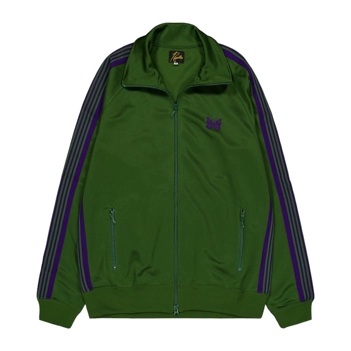 Track Jacket - Poly Smooth Ivy-green, Male, Odevy, mikiny a mikiny, Zelená, M