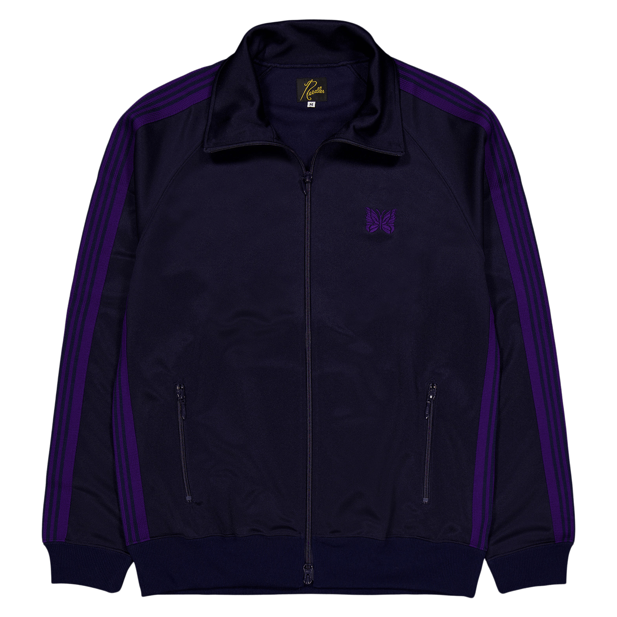 Track Jacket - Poly Smooth Navy, Male, Tøj, hættetrøjer og sweatshirts, Blå, M