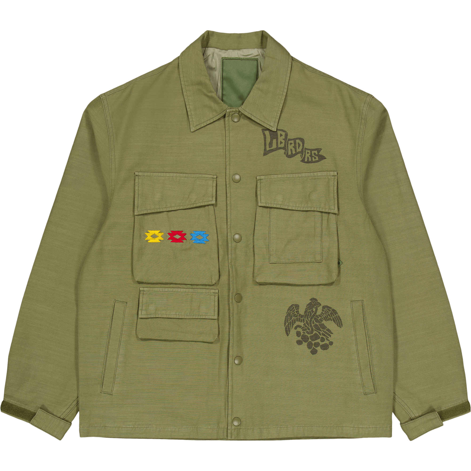 Garment Dyed Military Jacket Olive