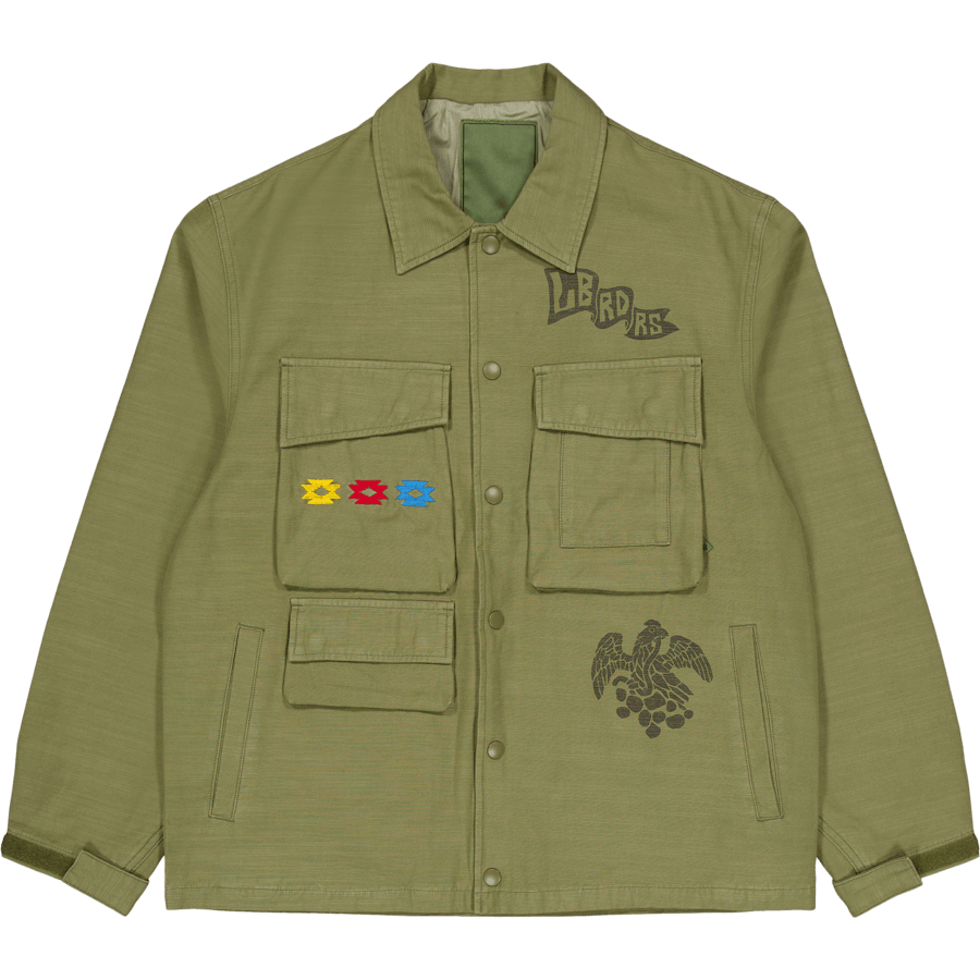 Garment Dyed Military Jacket Olive
