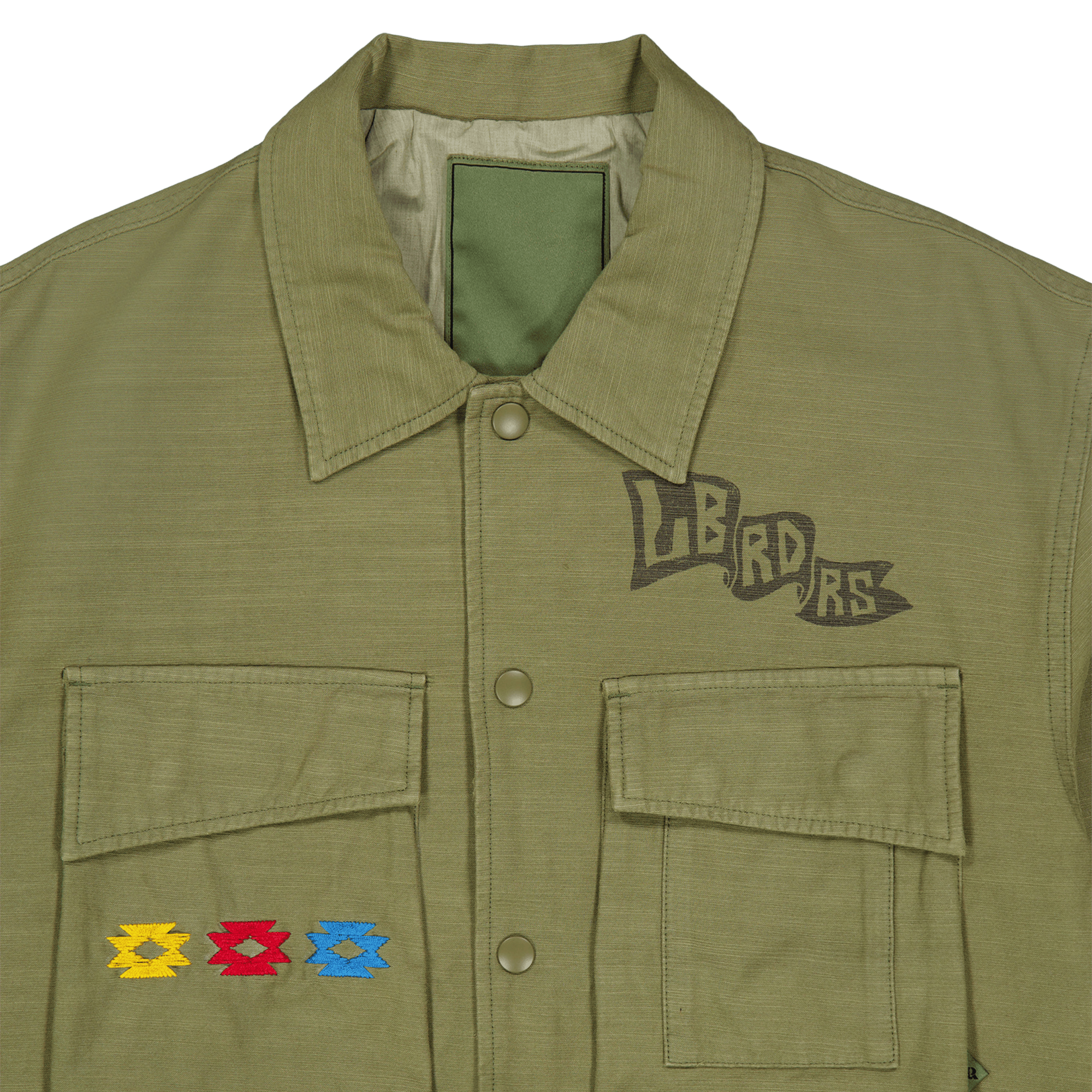 Garment Dyed Military Jacket Olive - Bild 3