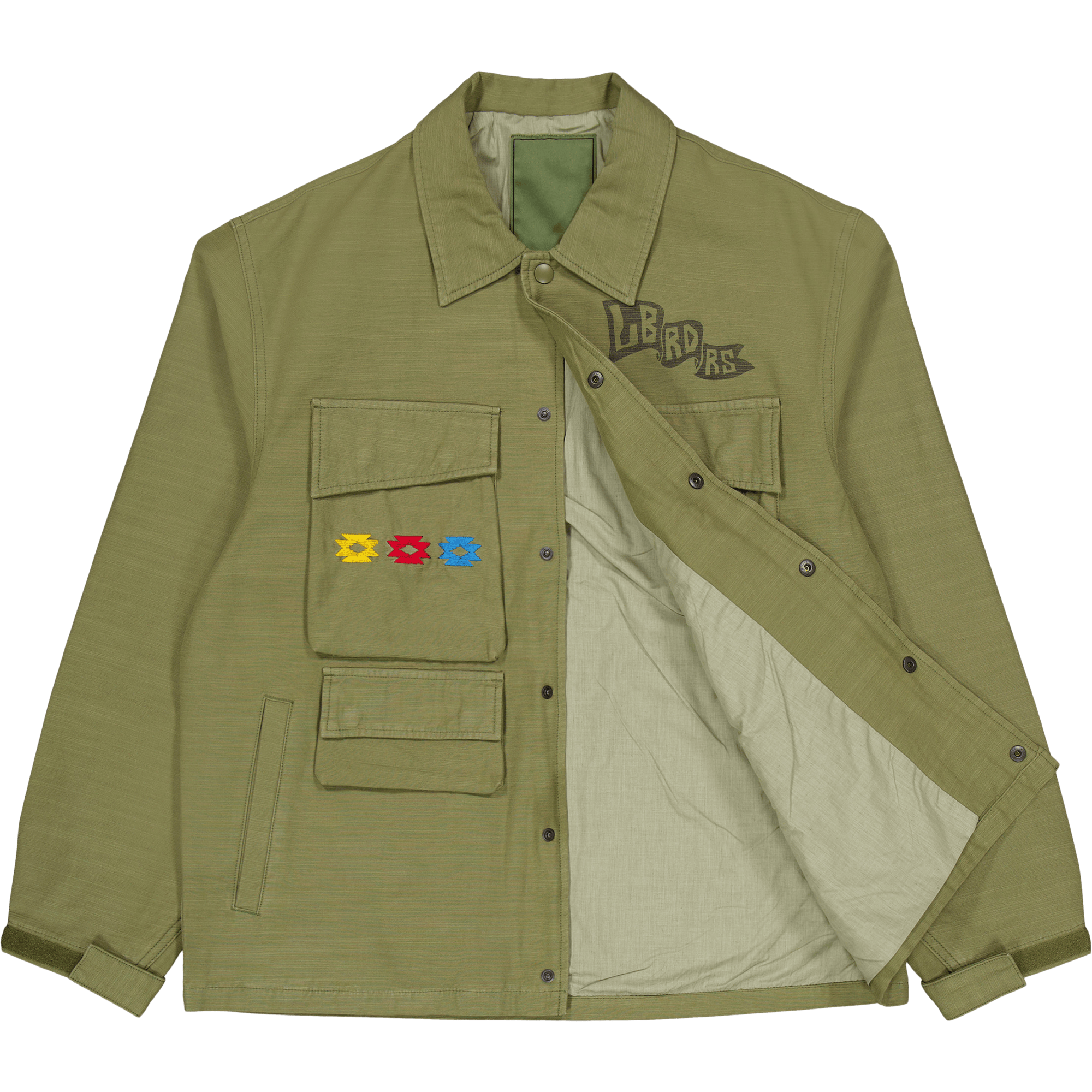 Garment Dyed Military Jacket Olive - Bild 4