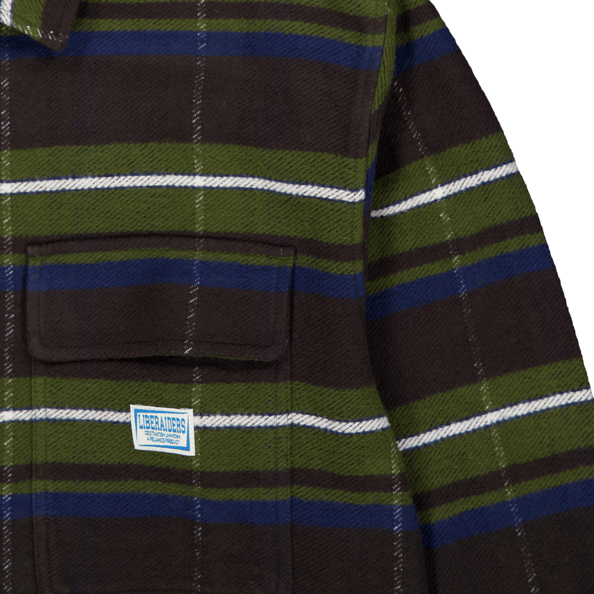 Stripe Flannel Shirt Green - Bild 3
