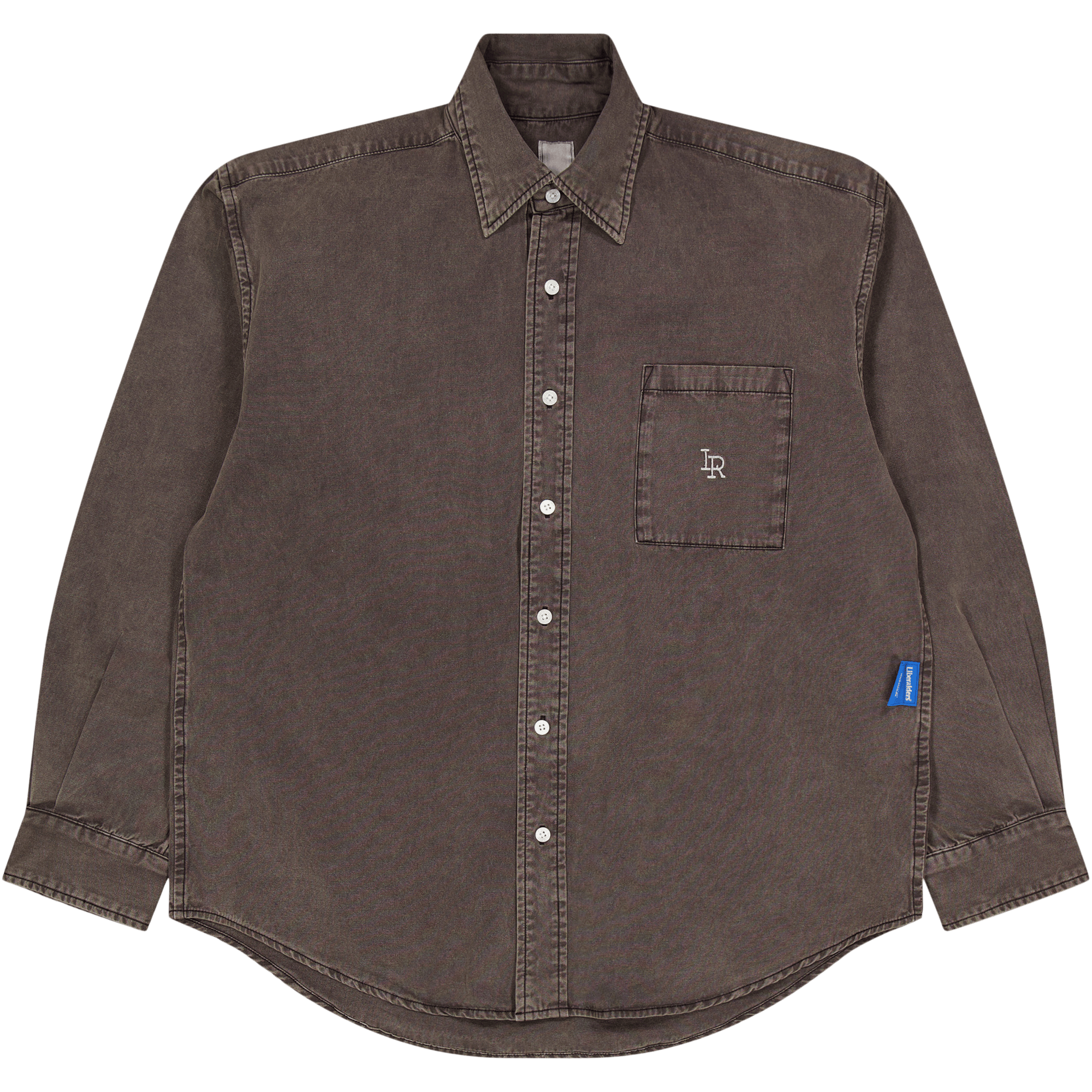 Garment Dyed Oxford Shirt Charcoal