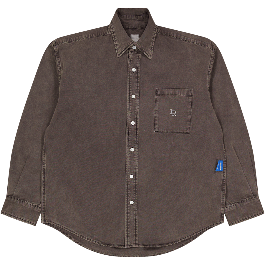 Garment Dyed Oxford Shirt Charcoal