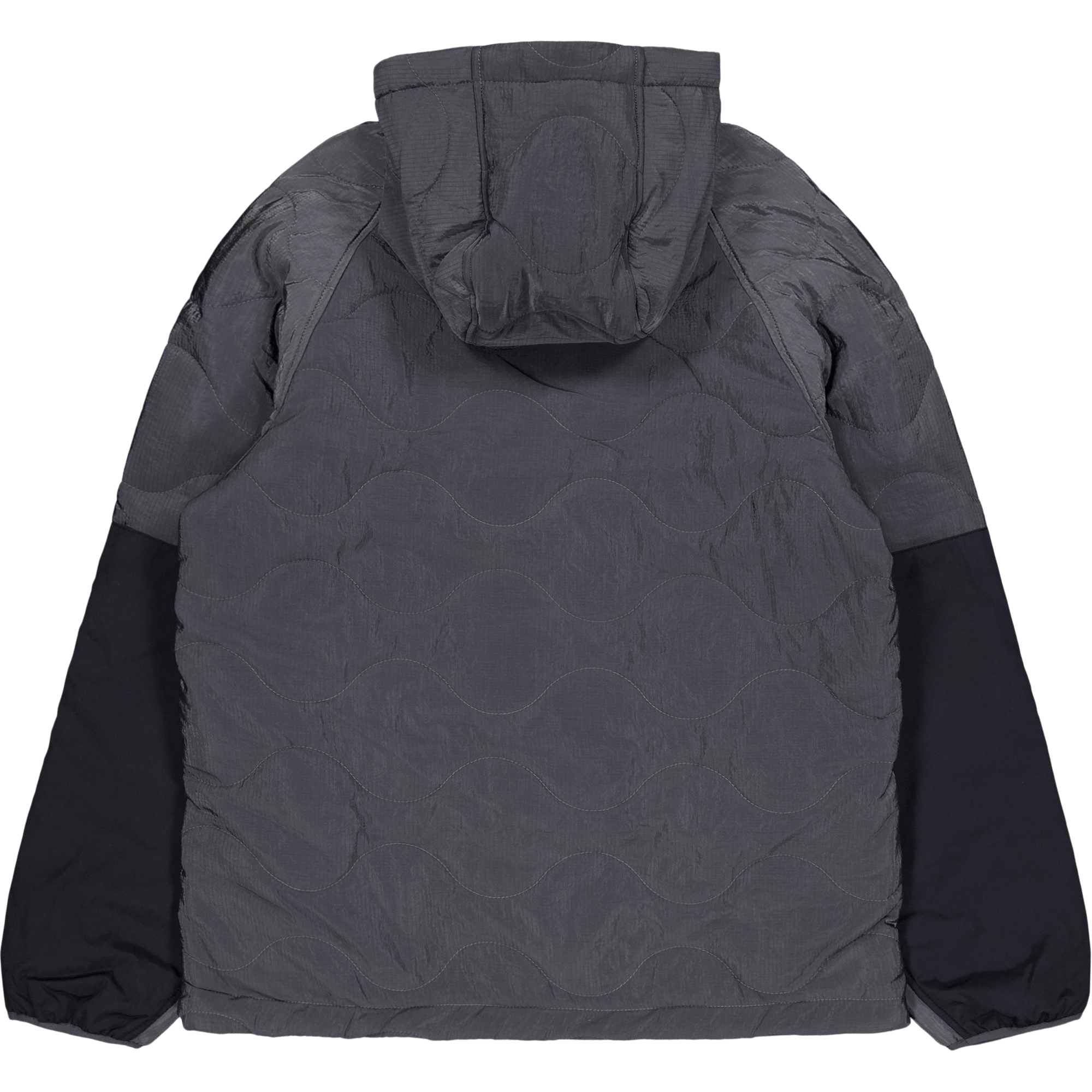 Quilted Ripstop Nylon Hoodie Gray - Bild 2