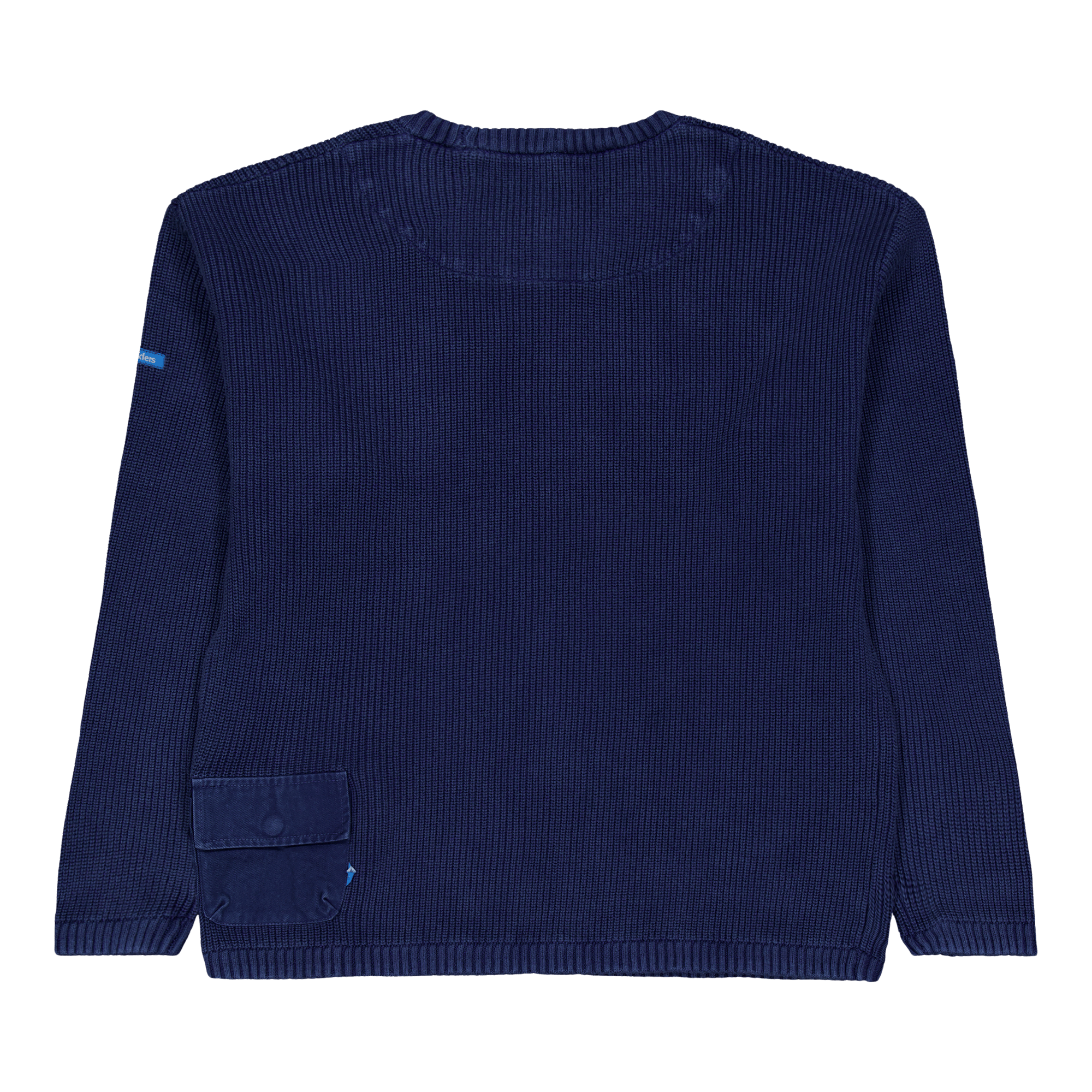 Garment Dyed Cotton Knit Crewn Navy - Bild 2