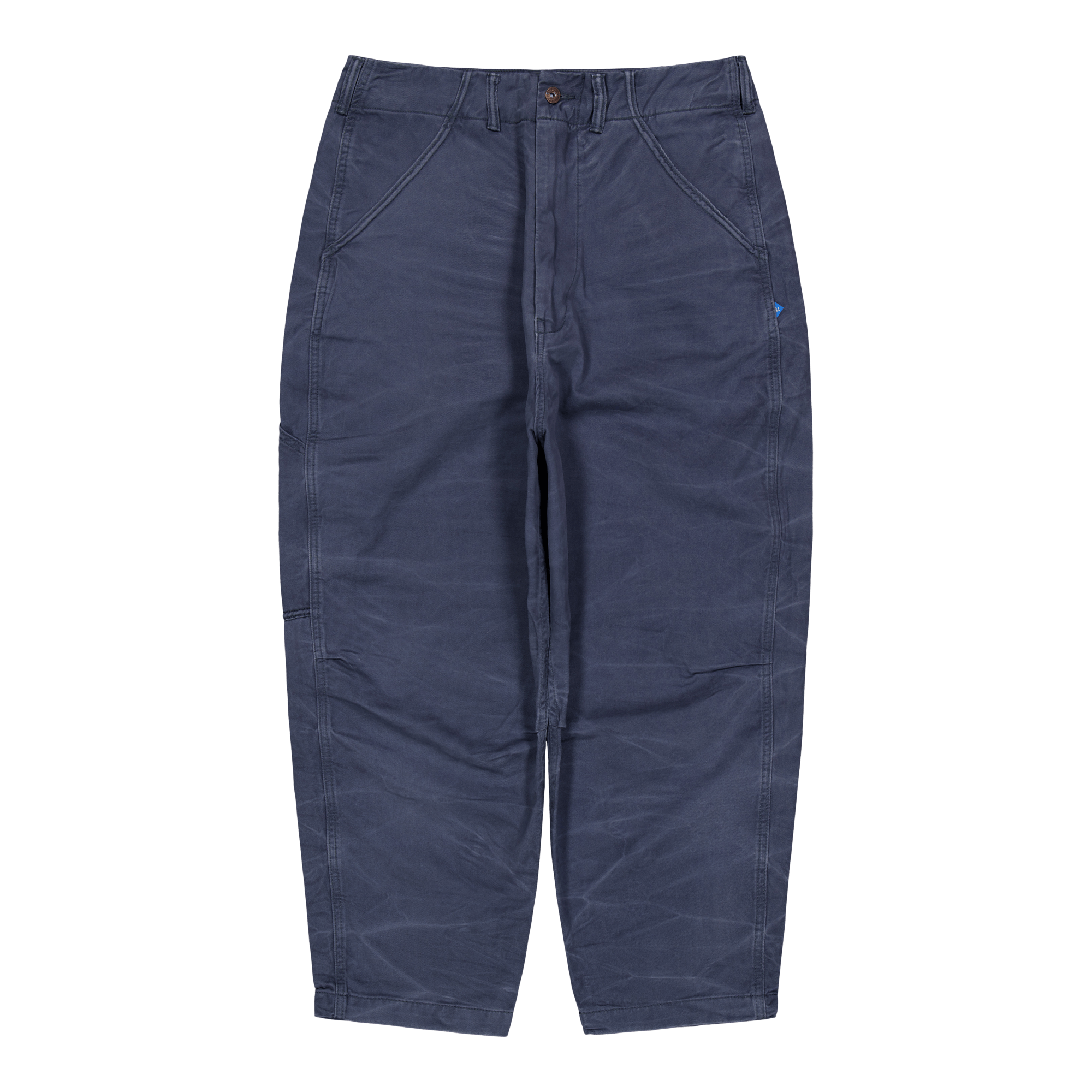 Sarrouel Chino Painter Pants Navy, Male, Odzież, Bottoms, Niebieski, W30