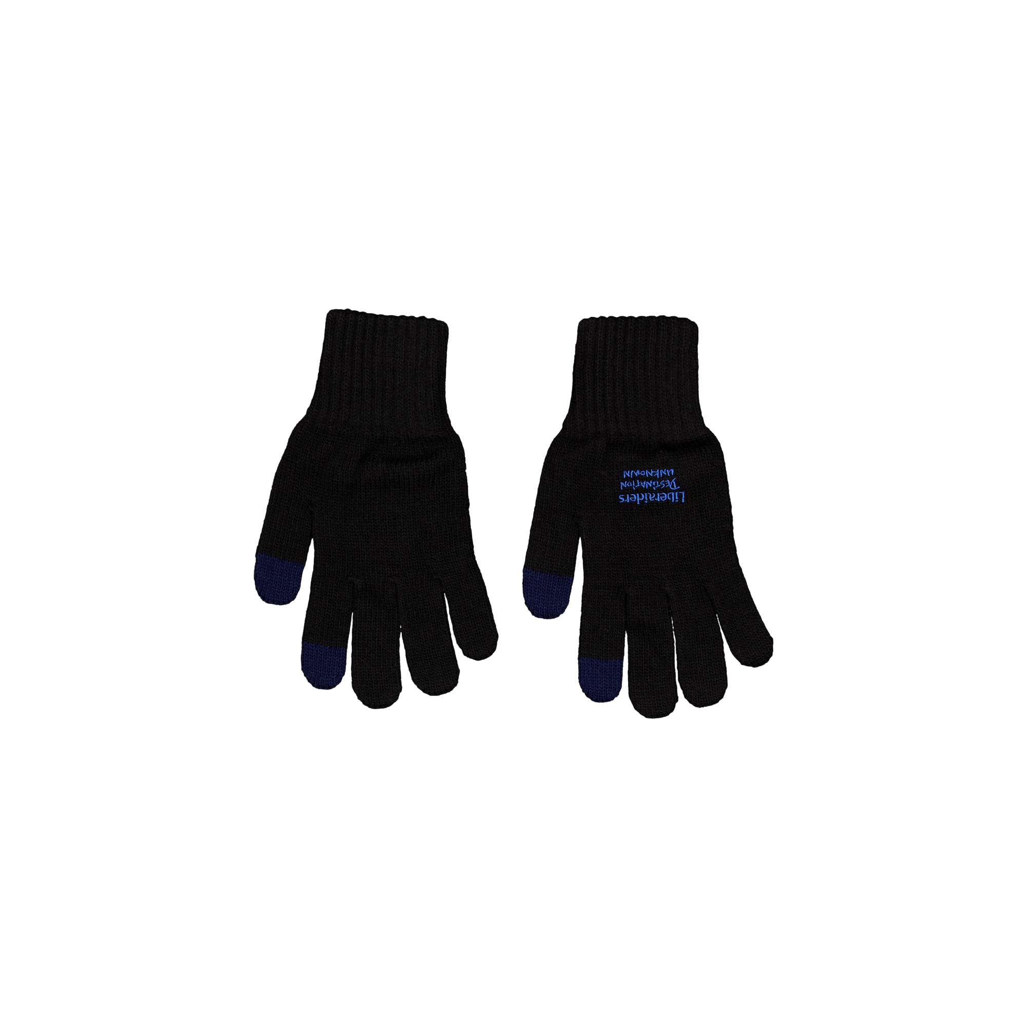 Lr E-touch Knitting Glove Black