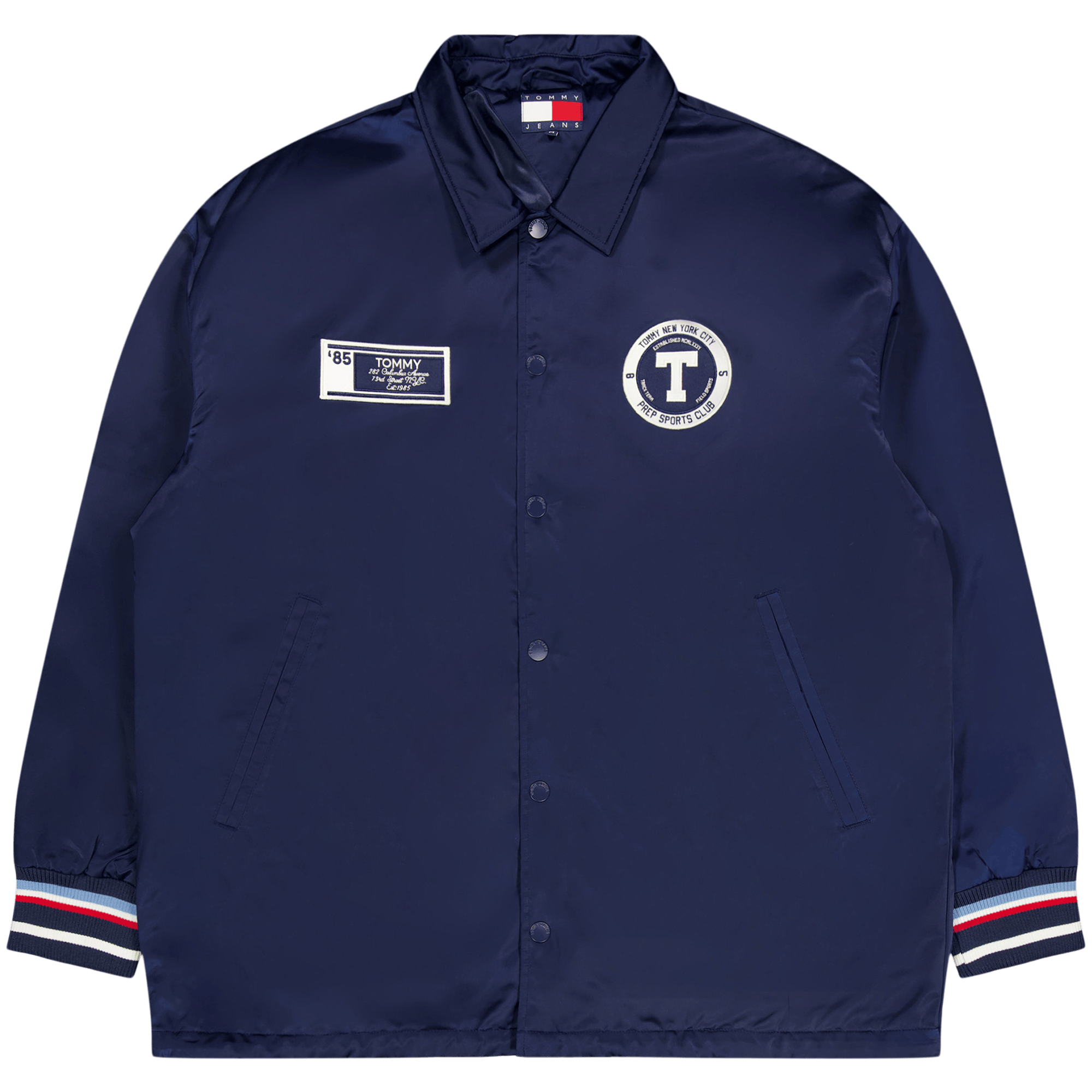 Tjcu Long Varsity Coach Jacket Carbon Navy