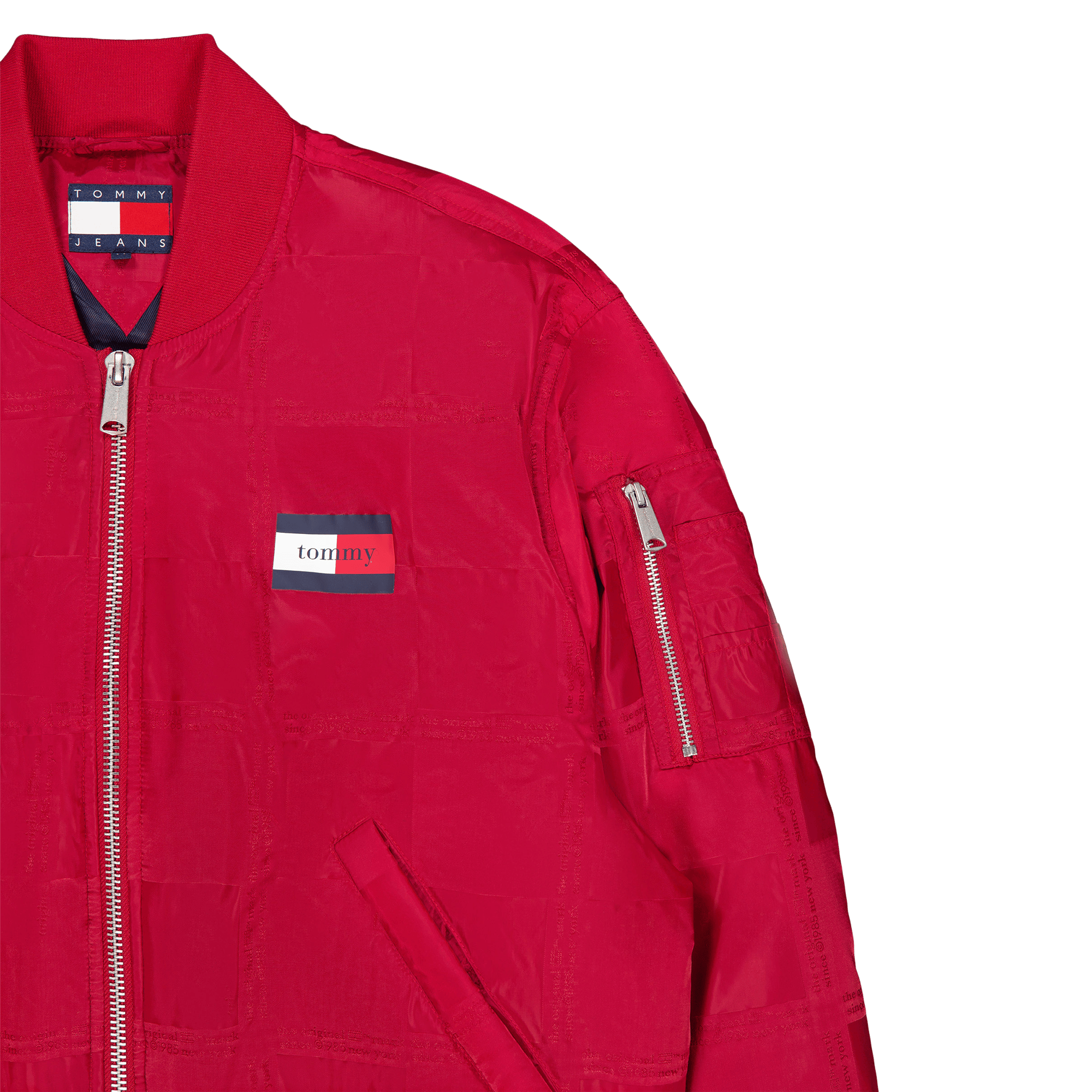 Tjcu Jacquard Boxy Bomber Jack Medium Red - Bild 3