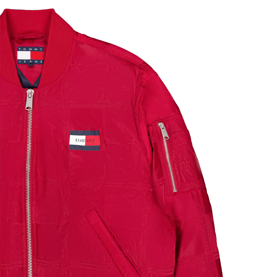 Tjcu Jacquard Boxy Bomber Jack Medium Red - Bild 3