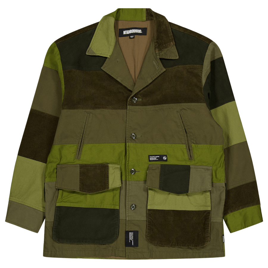 Patchwork Jacket Olive Drab
