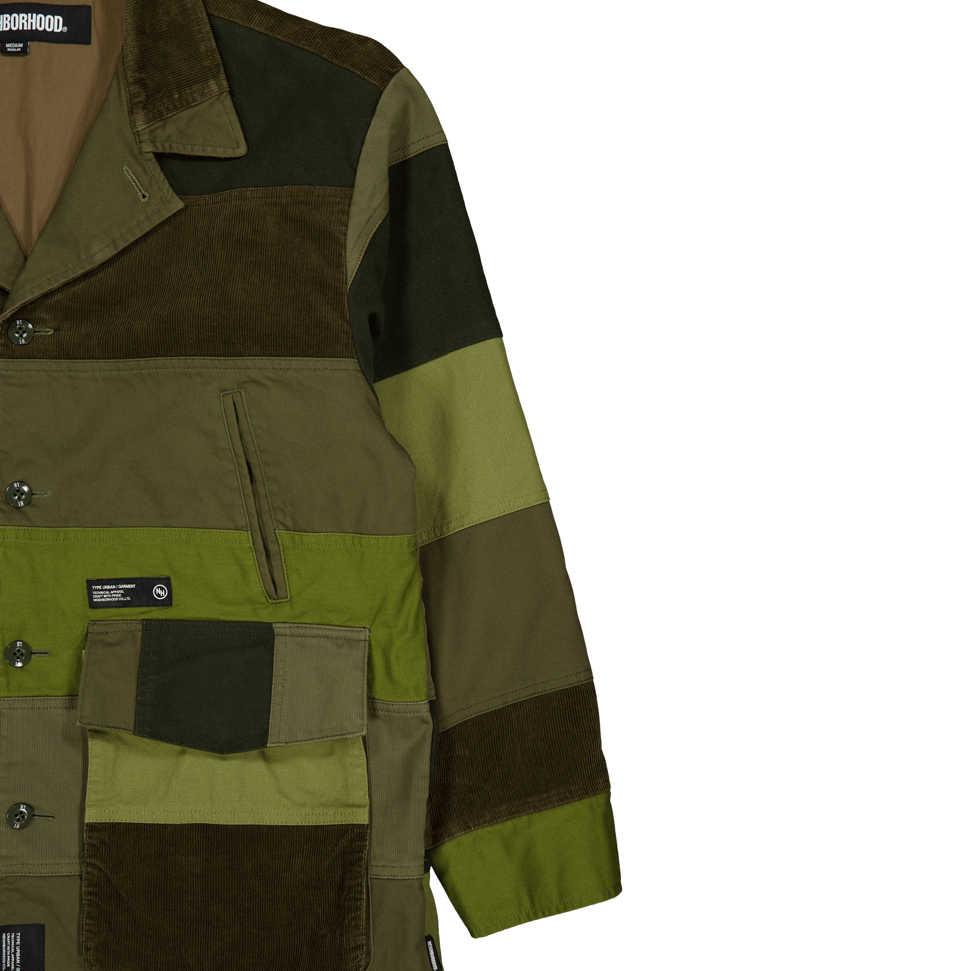 Patchwork Jacket Olive Drab - Bild 3