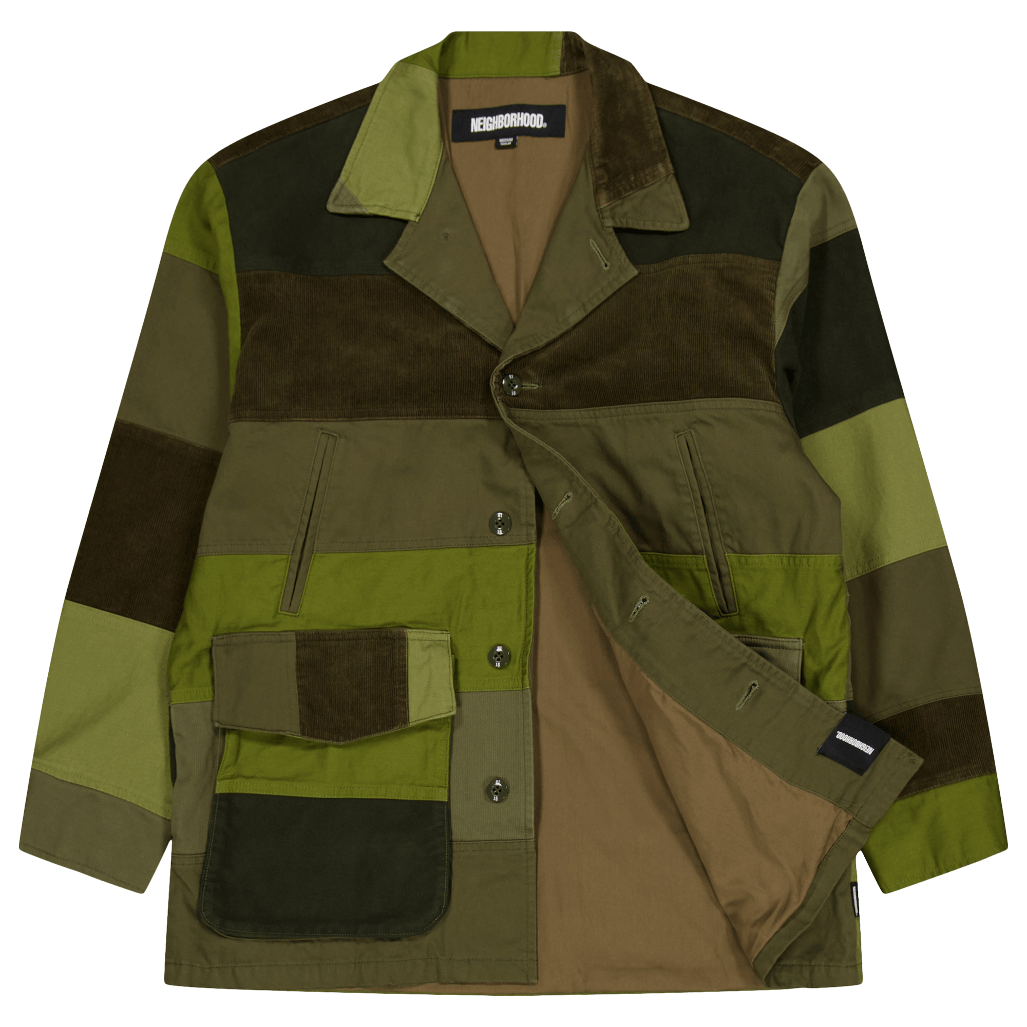 Patchwork Jacket Olive Drab - Bild 4