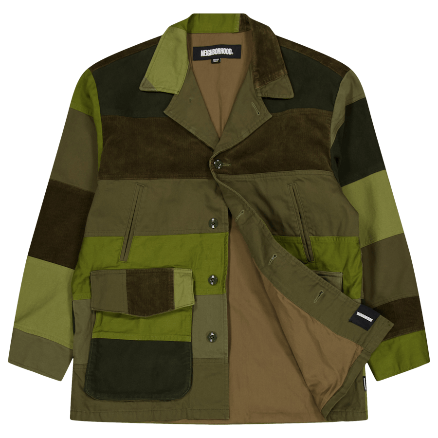 Patchwork Jacket Olive Drab - Bild 4