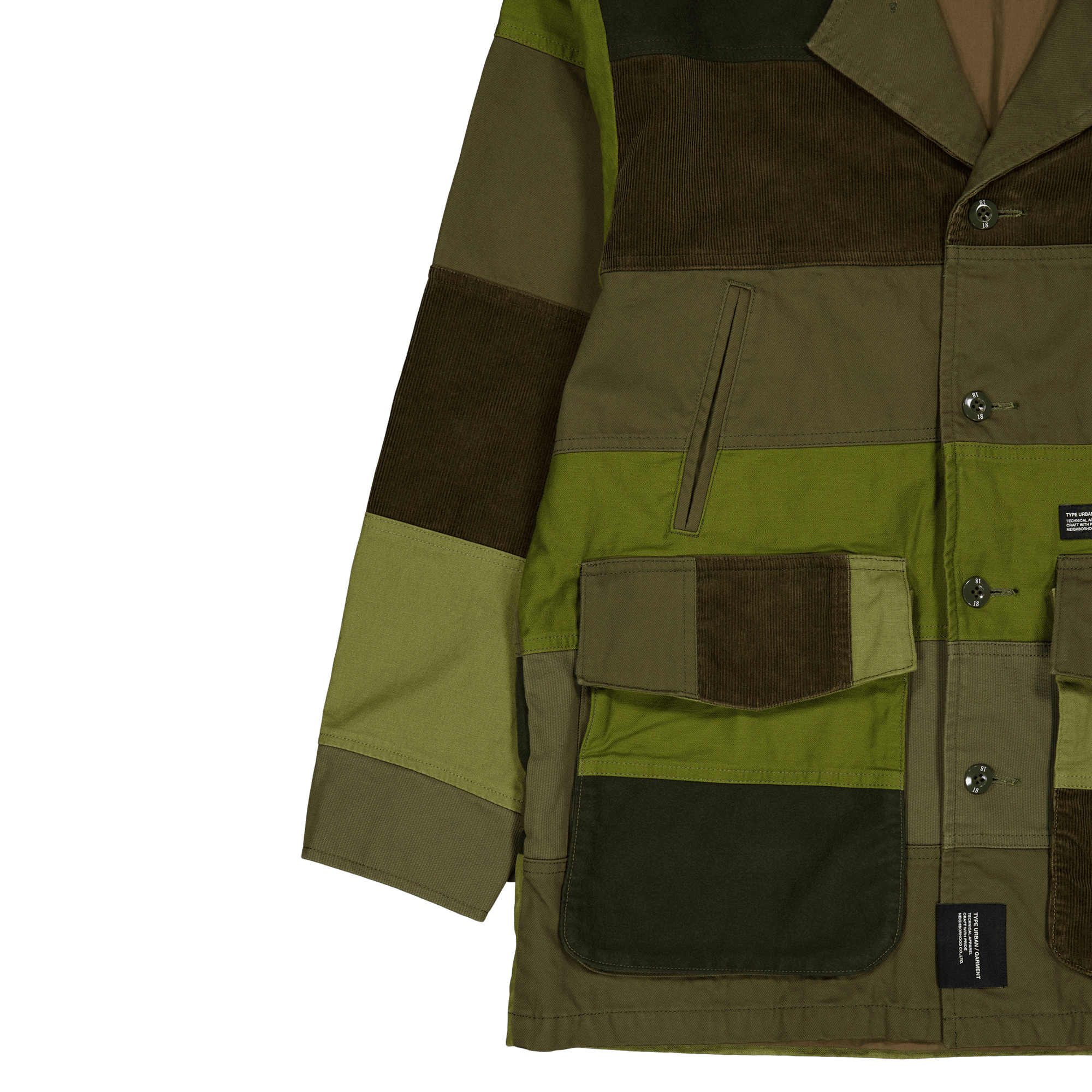 Patchwork Jacket Olive Drab - Bild 5