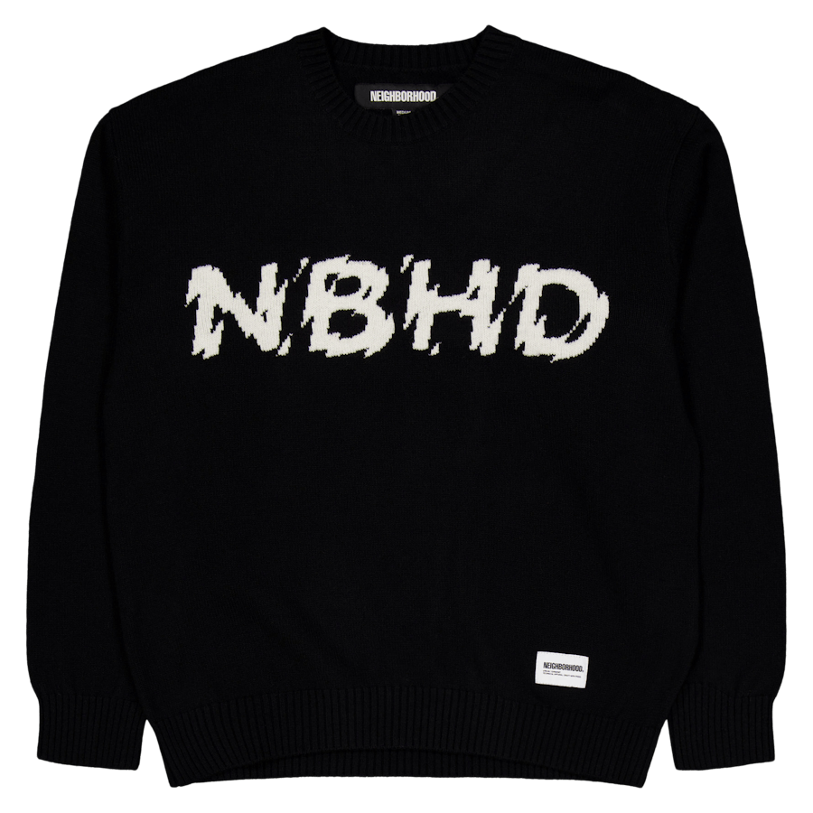Intarsia Sweater Black