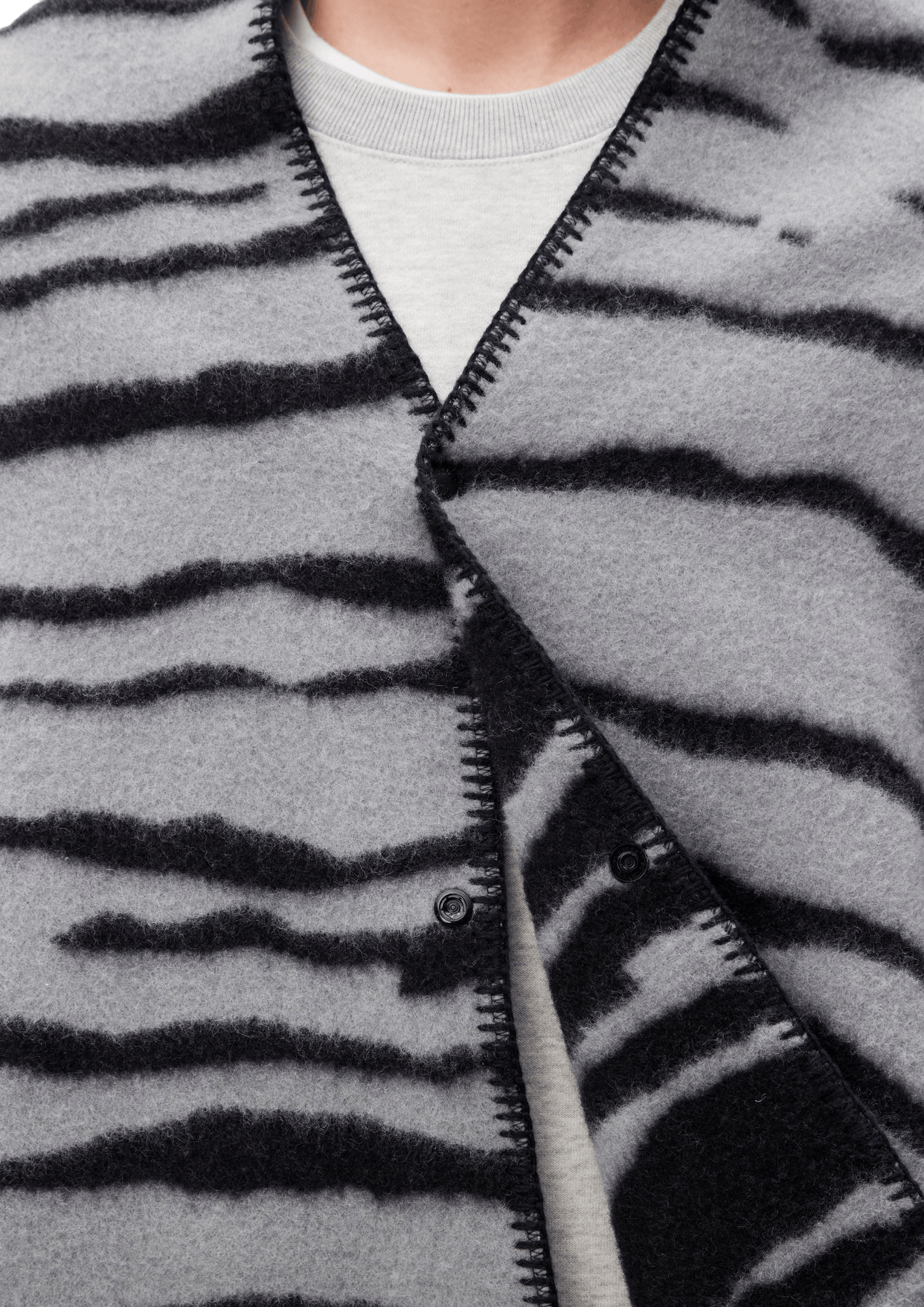 Nh X Nanga . Tiger Pattern Woo Gray - Bild 6