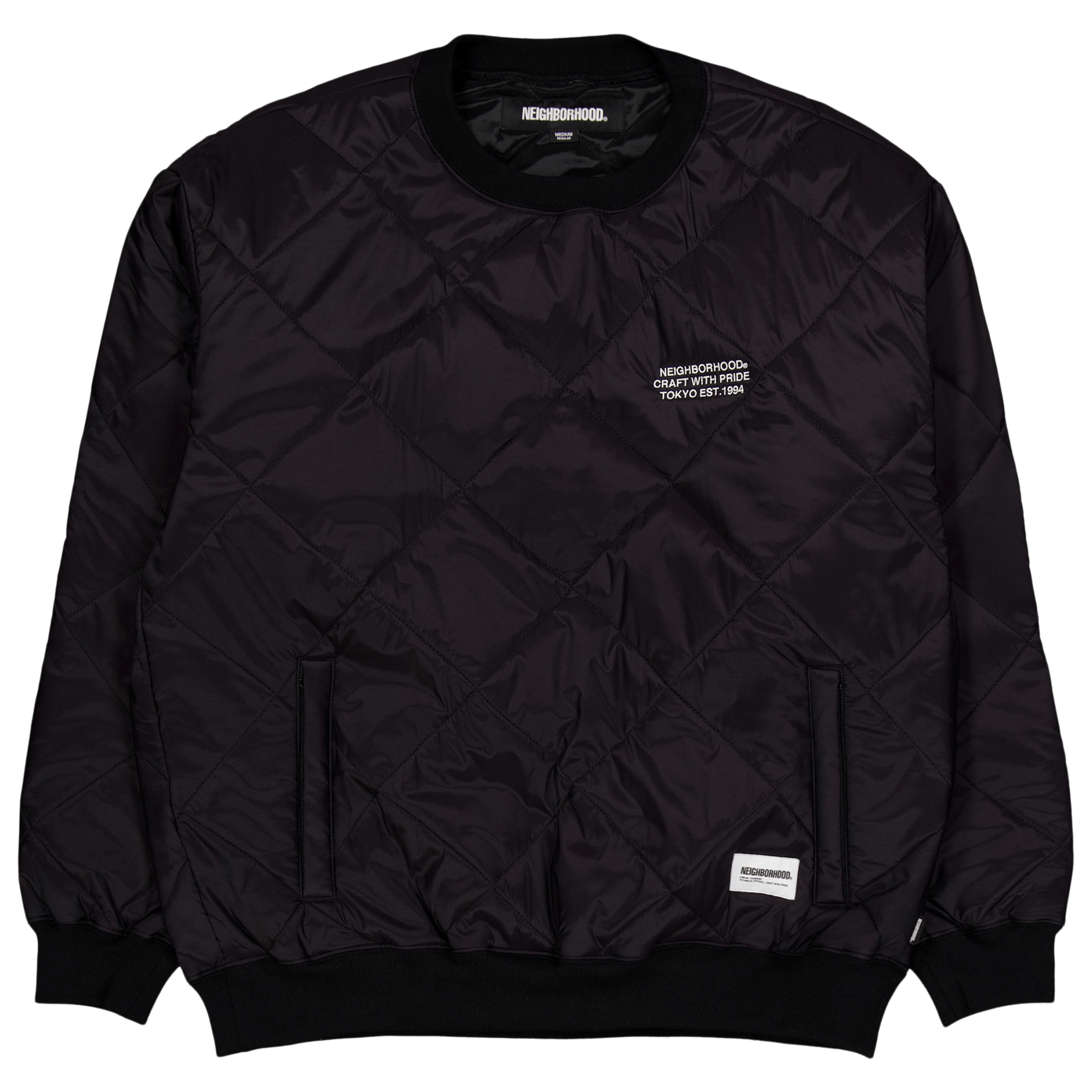 Quilting Pullover Shirt Ls Black